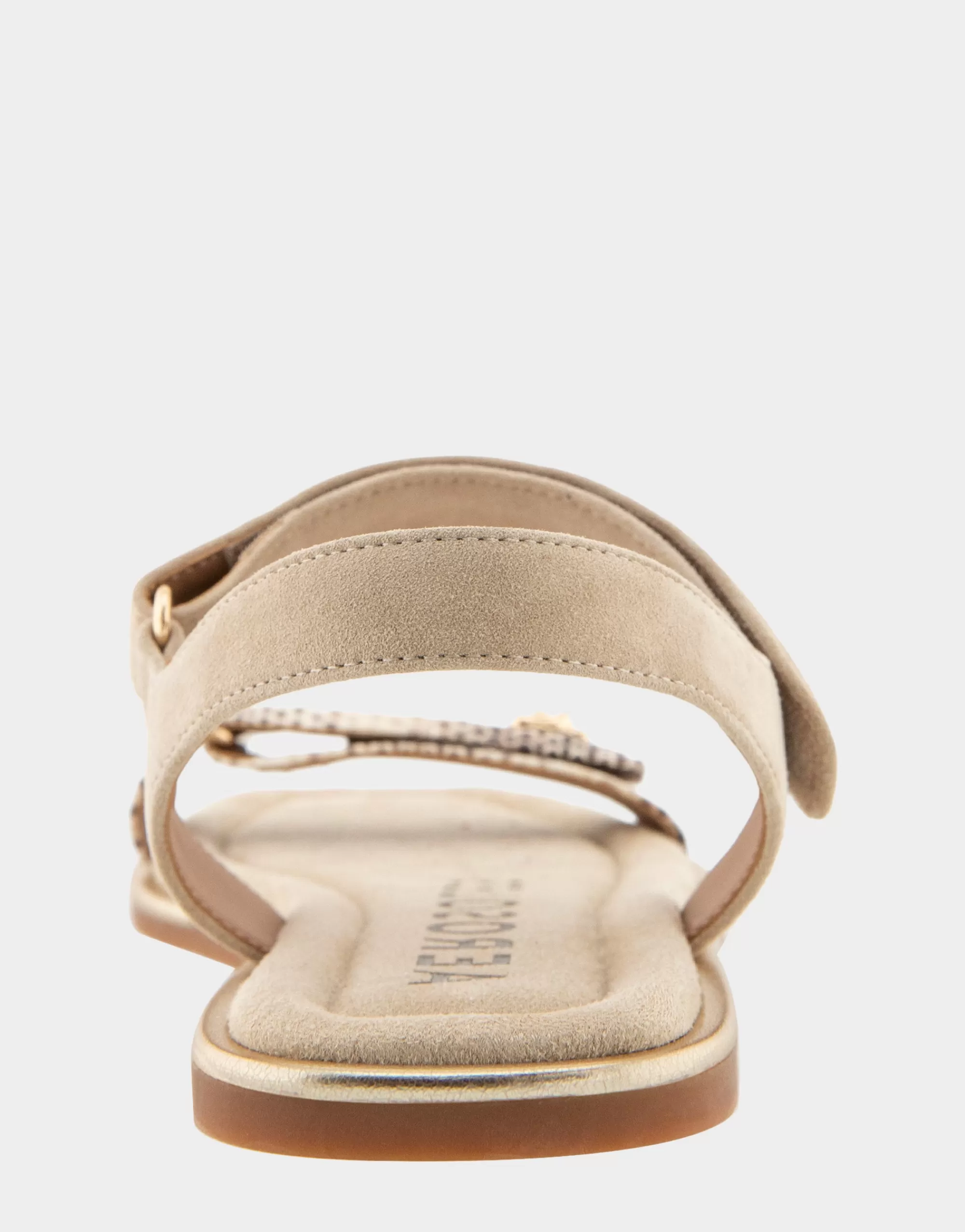 Aerosoles Flats*Comfortable Women's Adjustable Quarter Strap Sandal in Roccia Snake Print Leather