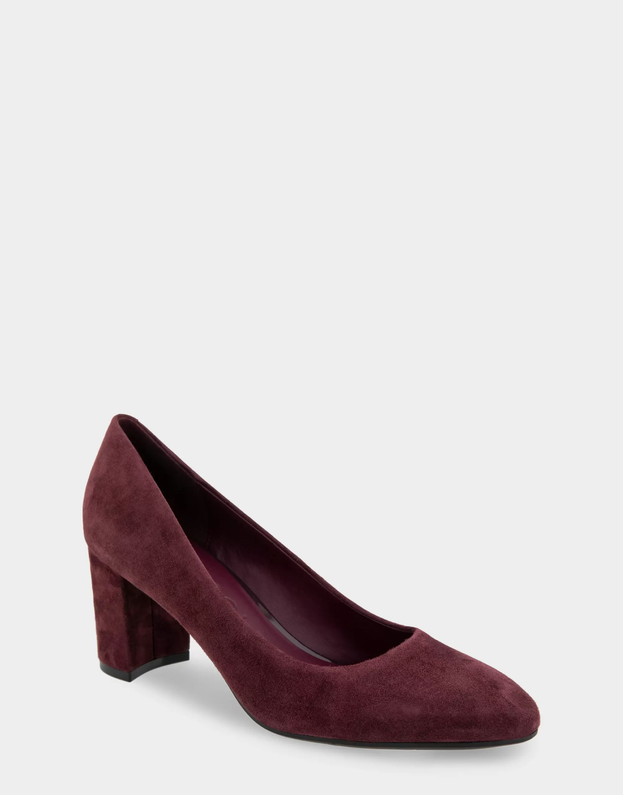 Aerosoles Pumps*Comfortable Women's Almond Toe Pump in Deep Aubergine Suede
