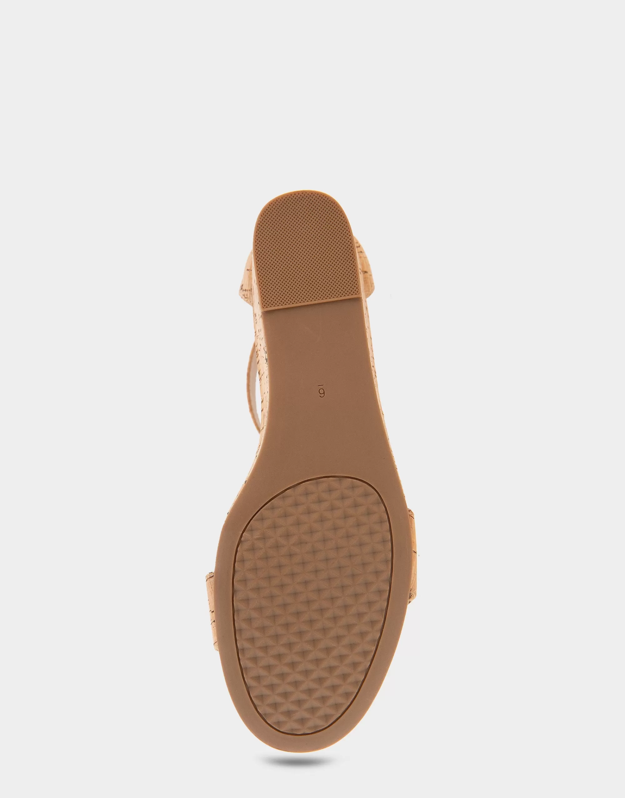 Aerosoles Wide Width Sandals | Dress*Comfortable Women's Ankle Strap Mid Wedge Sandal in Cork Faux Leather Cork