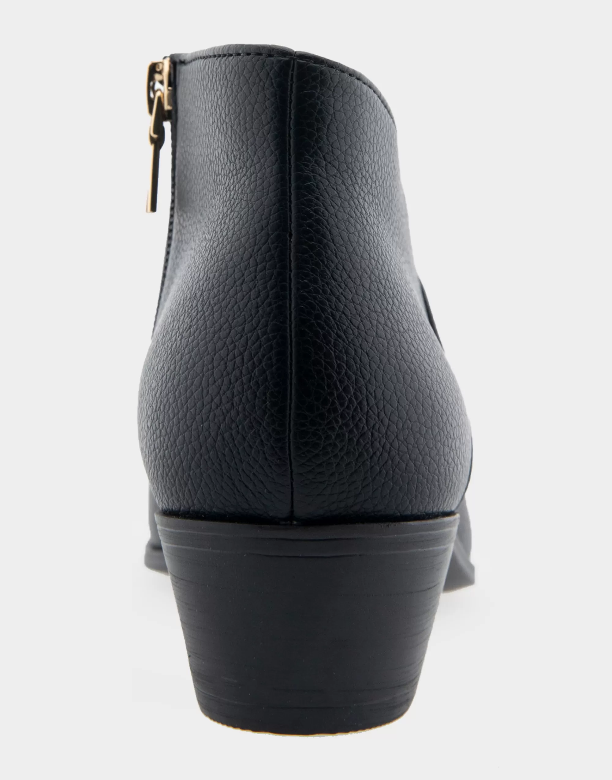 Aerosoles Heeled Boots | Ankle Boots*Comfortable Women's Asymmetrical Envelope Low Bootie in Black Faux Leather