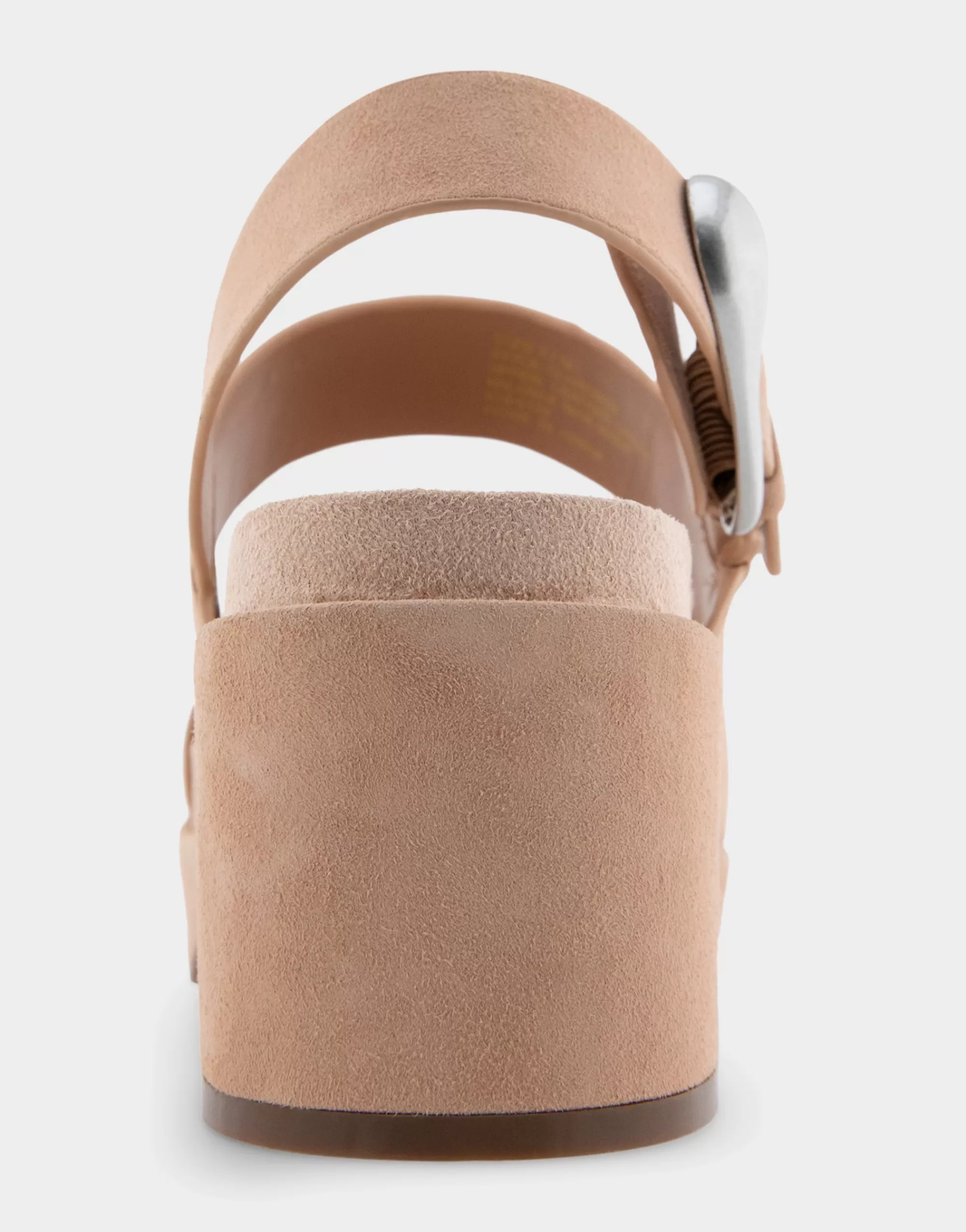 Aerosoles Platforms | Platforms*Comfortable Women's Asymmetrical Molded Footbed Platform Sandal in Cipria Suede