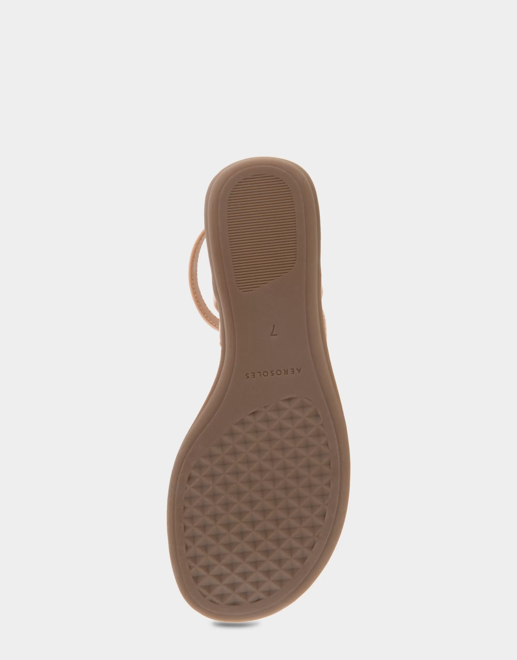 Aerosoles Wide Width Sandals | Flats*Comfortable Women's Back Strap Thong Sandal in Cipria Patent Faux Leather Faux Suede