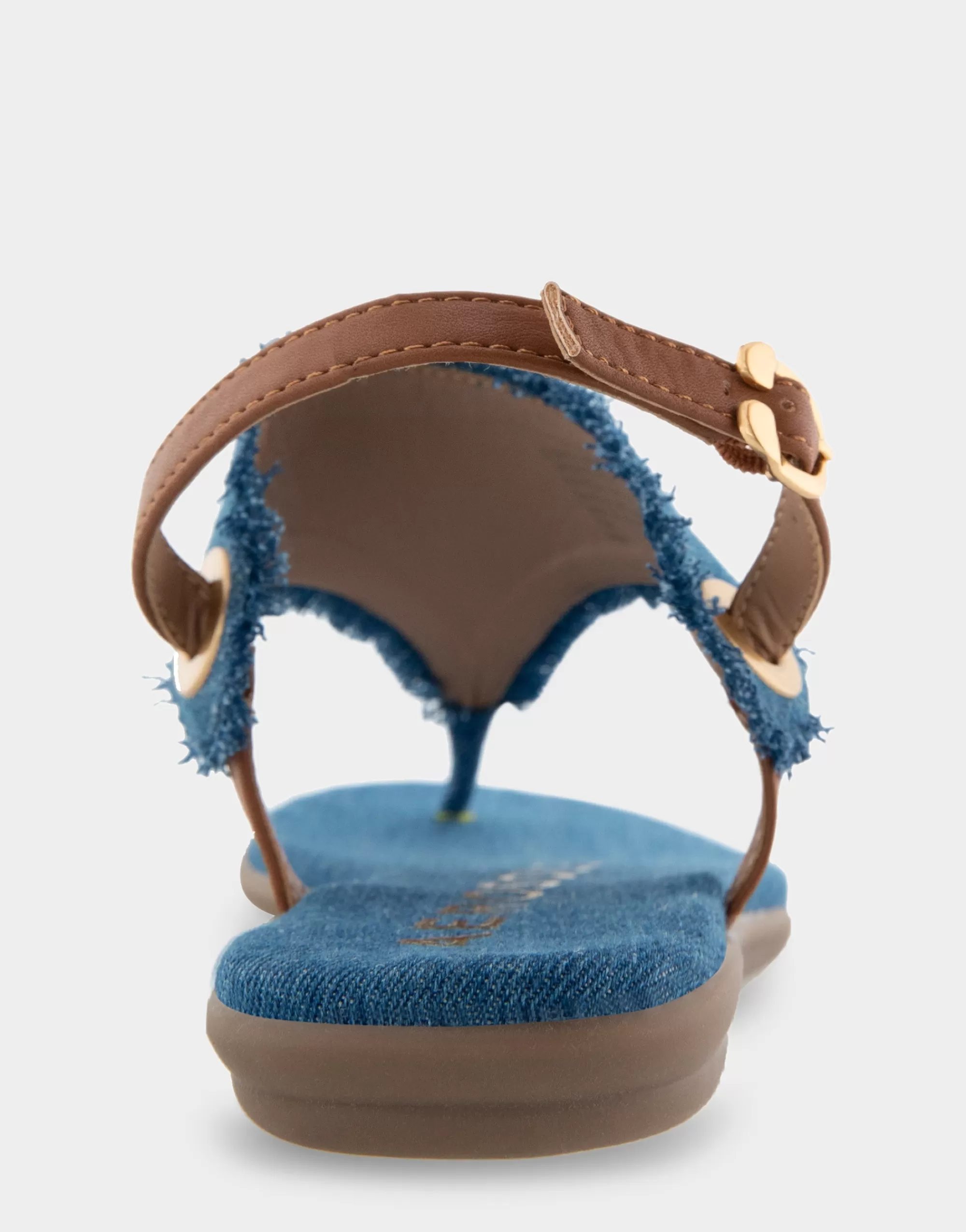 Aerosoles Wide Width Sandals | Flats*Comfortable Women's Back Strap Thong Sandal in Denim Fabric Denim Fabric