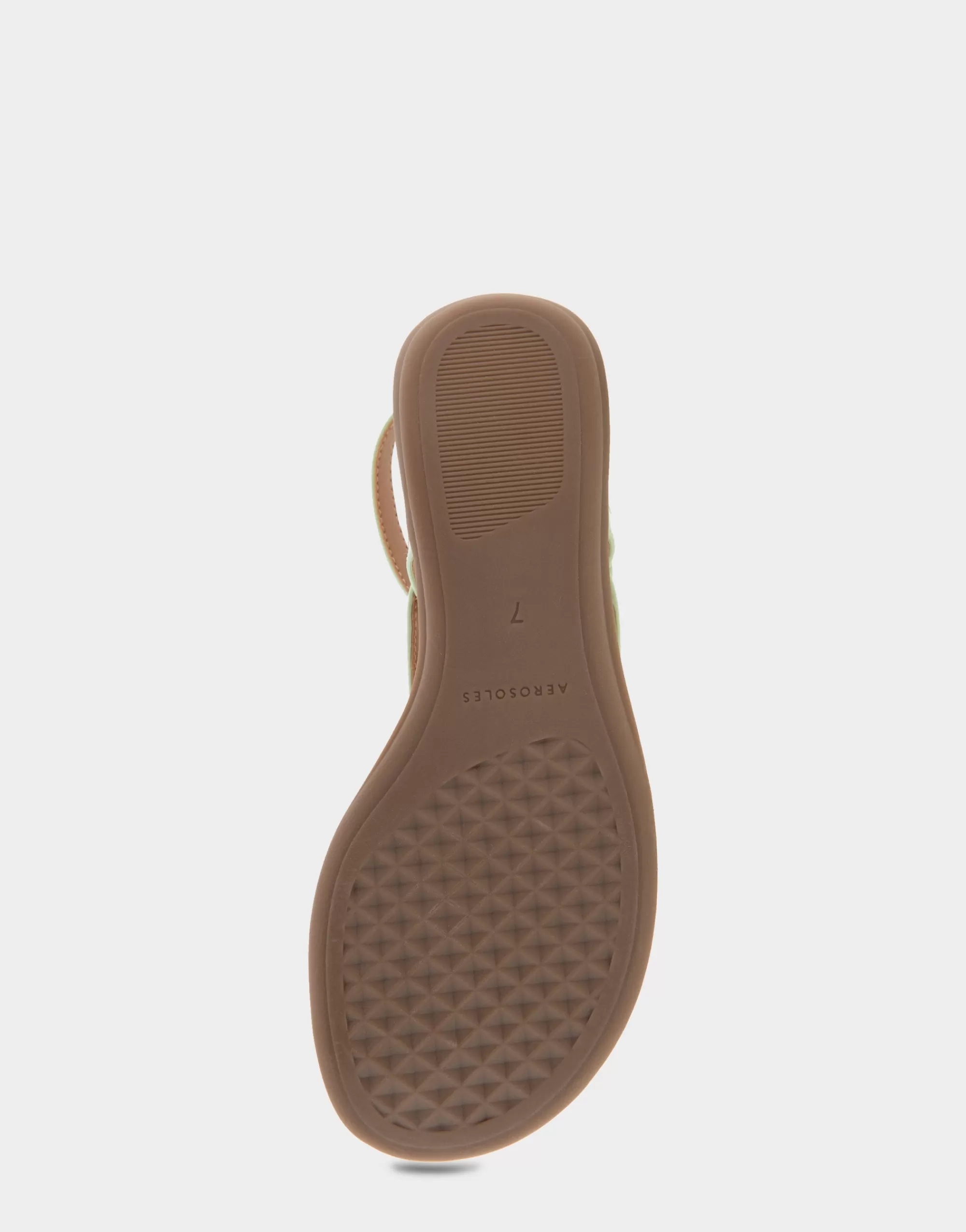 Aerosoles Wide Width Sandals | Flats*Comfortable Women's Back Strap Thong Sandal in Gleam Patent Faux Leather Faux Suede