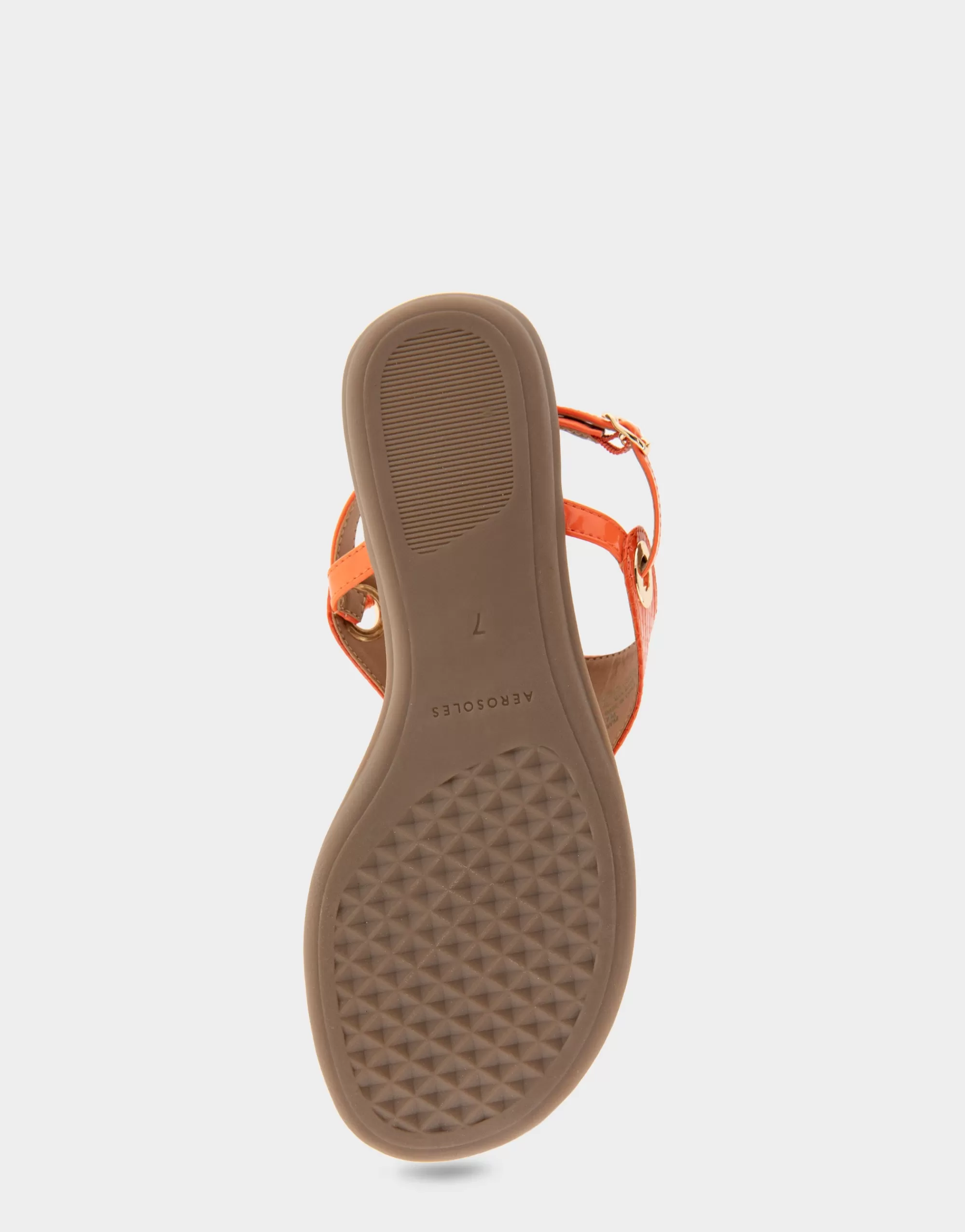 Aerosoles Wide Width Sandals | Flats*Comfortable Women's Back Strap Thong Sandal in Mandarin Snake Print Patent Faux Leather