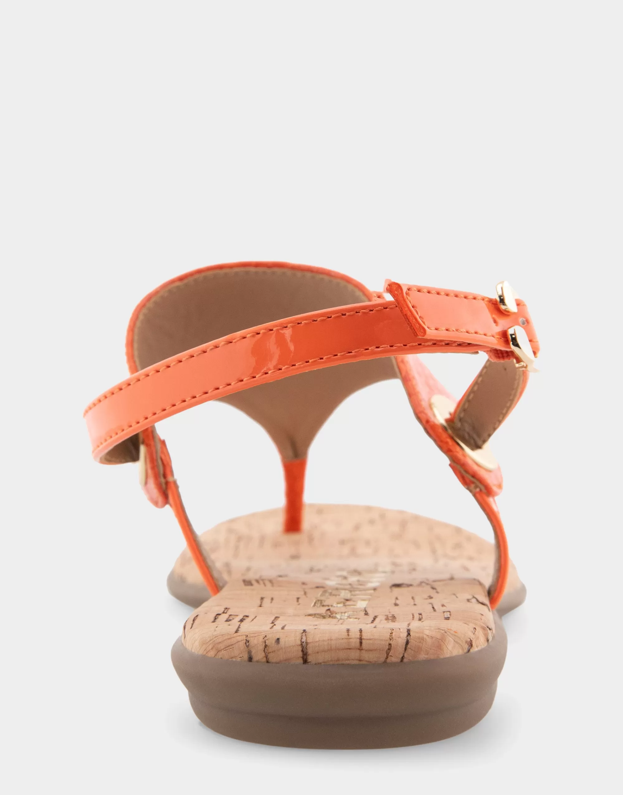 Aerosoles Wide Width Sandals | Flats*Comfortable Women's Back Strap Thong Sandal in Mandarin Snake Print Patent Faux Leather