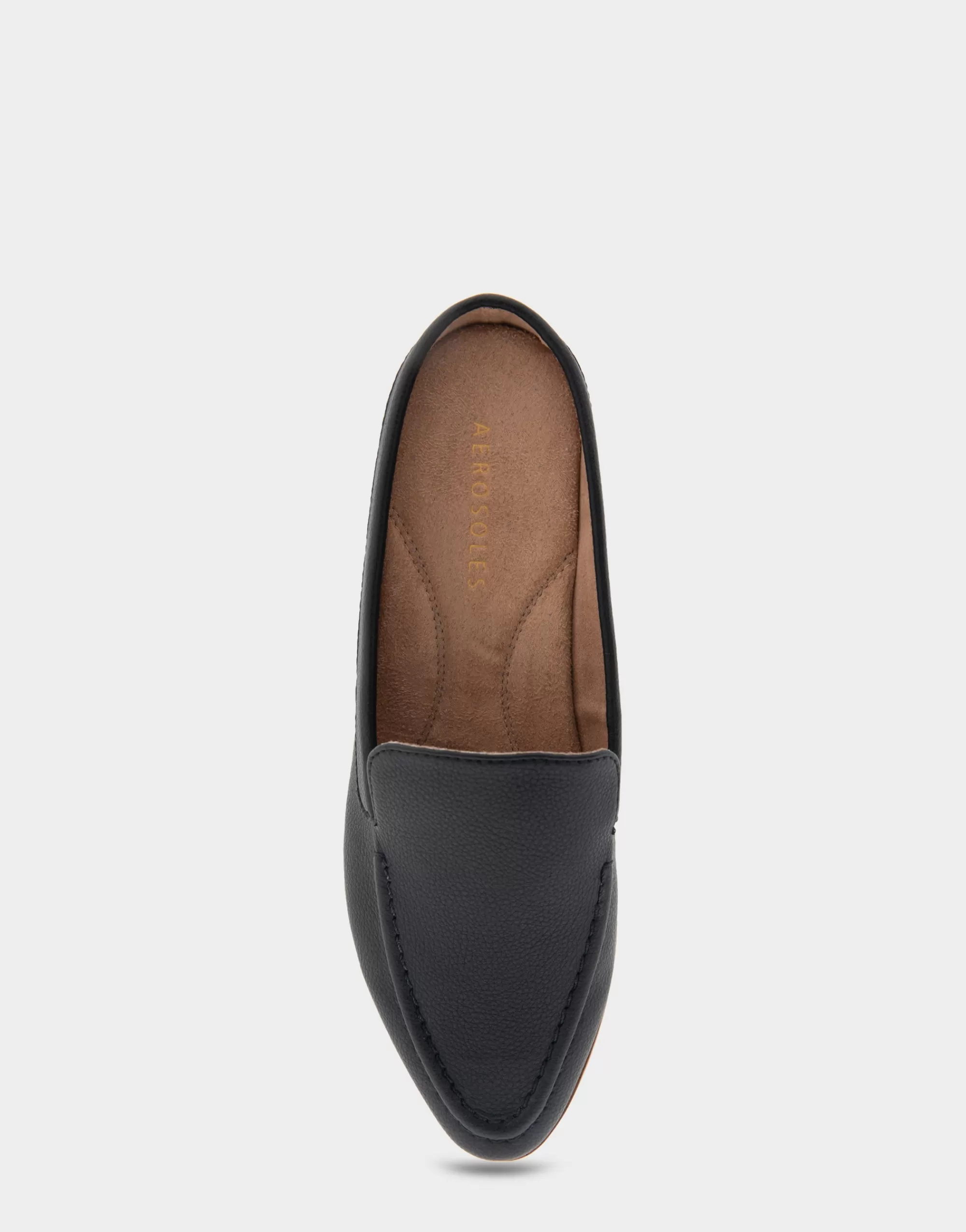 Aerosoles Loafers*Comfortable Women's Backless Slip On Loafer in Black Faux Leather