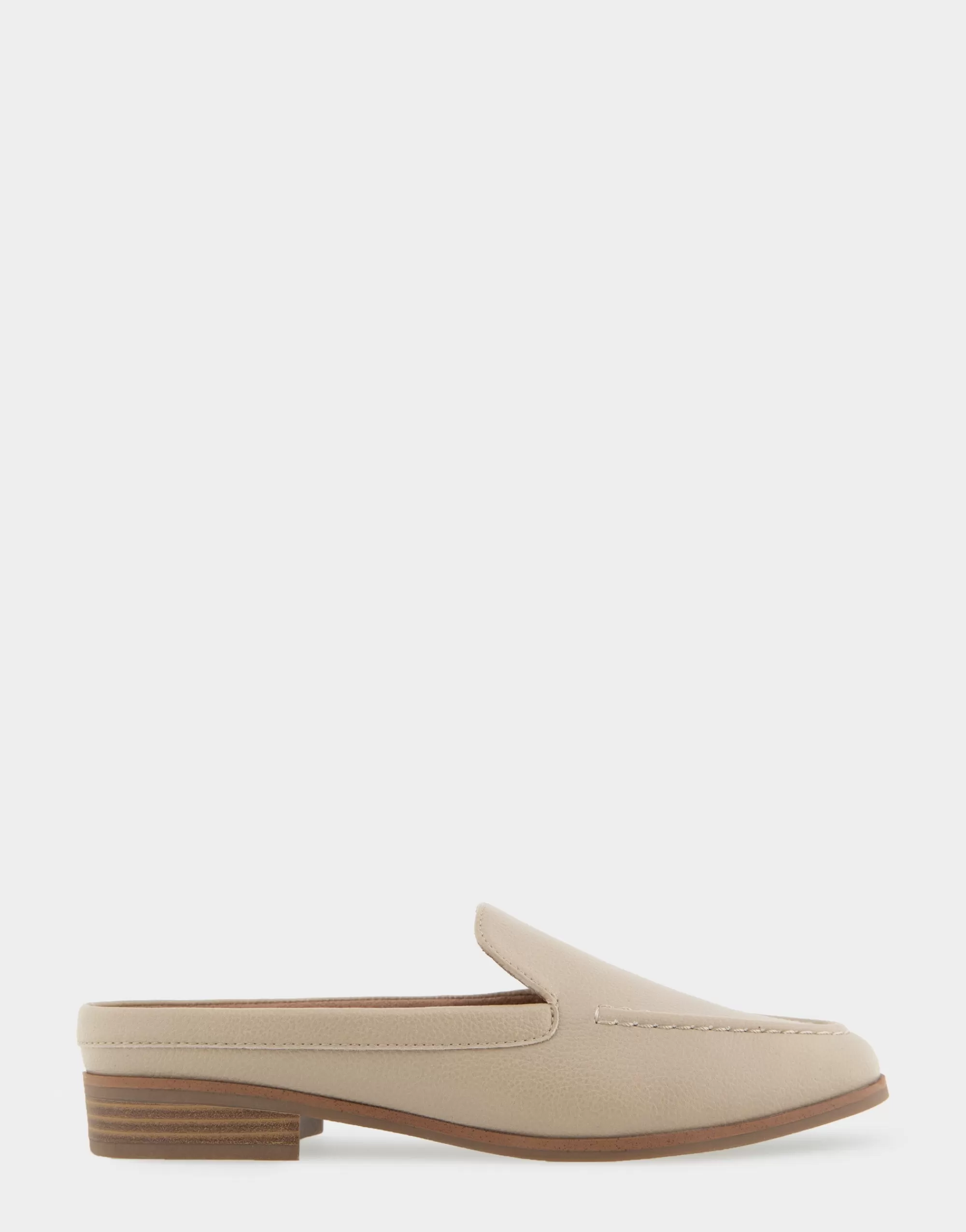 Aerosoles Loafers*Comfortable Women's Backless Slip On Loafer in Pale Khaki Faux Leather