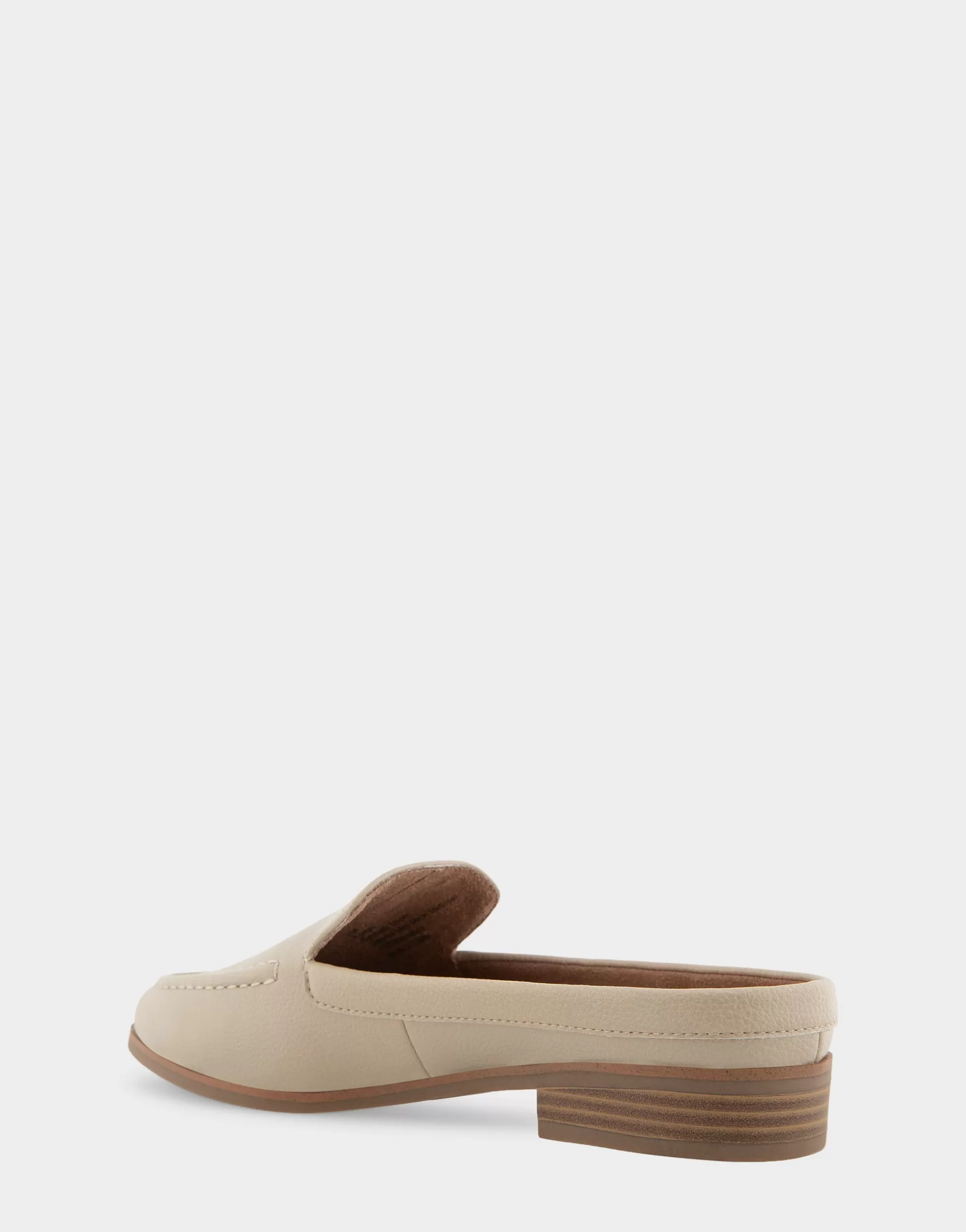 Aerosoles Loafers*Comfortable Women's Backless Slip On Loafer in Pale Khaki Faux Leather