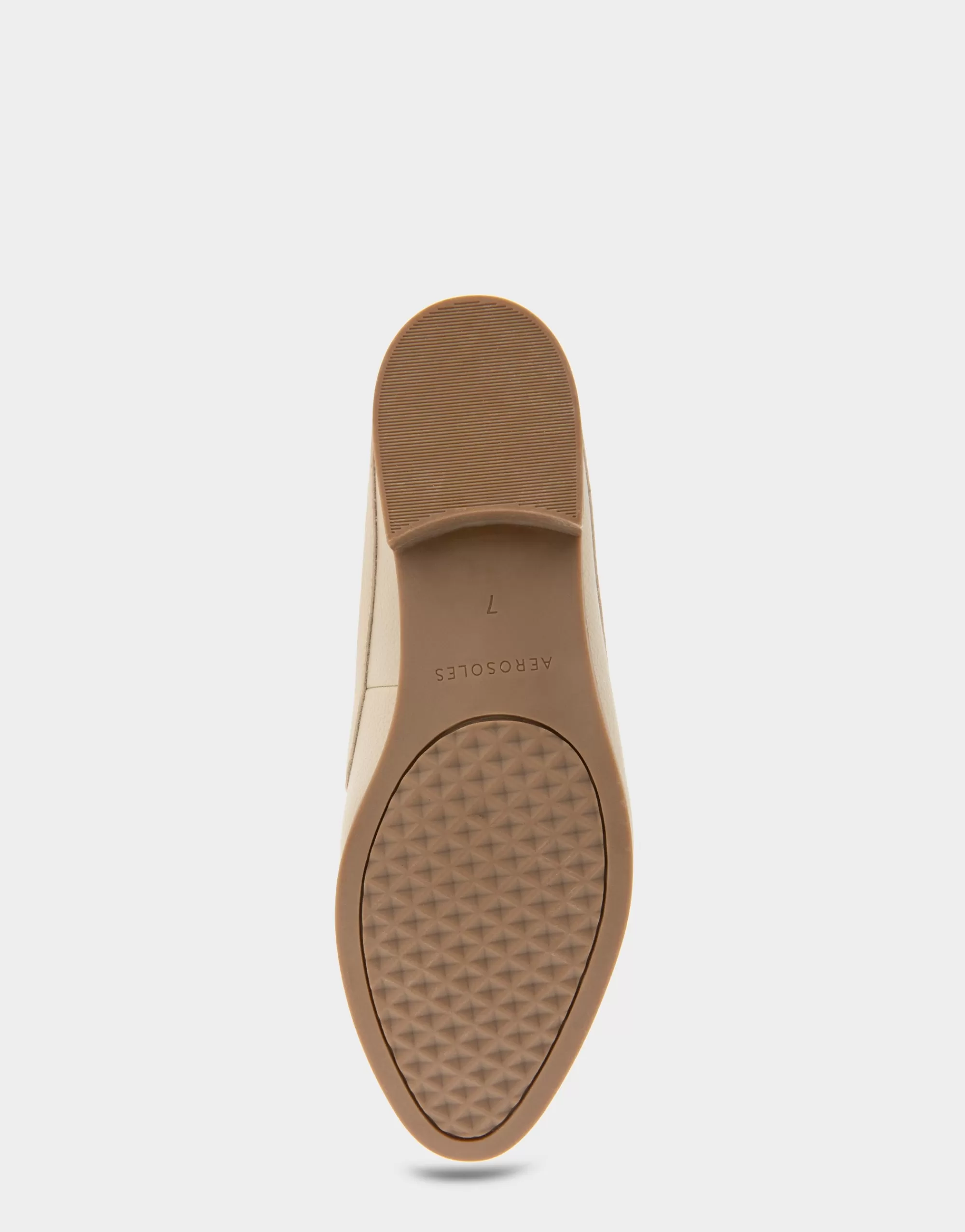 Aerosoles Loafers*Comfortable Women's Backless Slip On Loafer in Pale Khaki Faux Leather