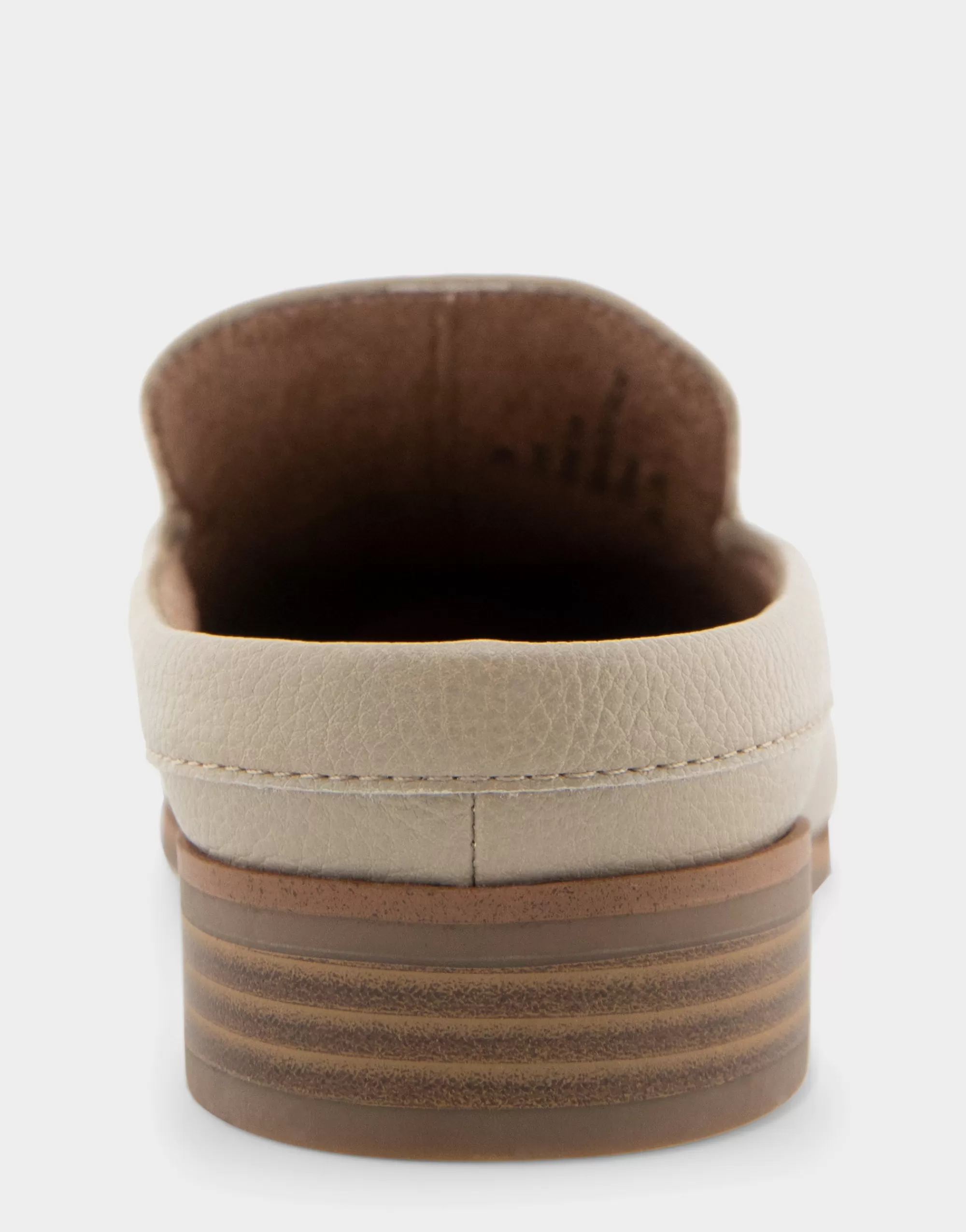 Aerosoles Loafers*Comfortable Women's Backless Slip On Loafer in Pale Khaki Faux Leather