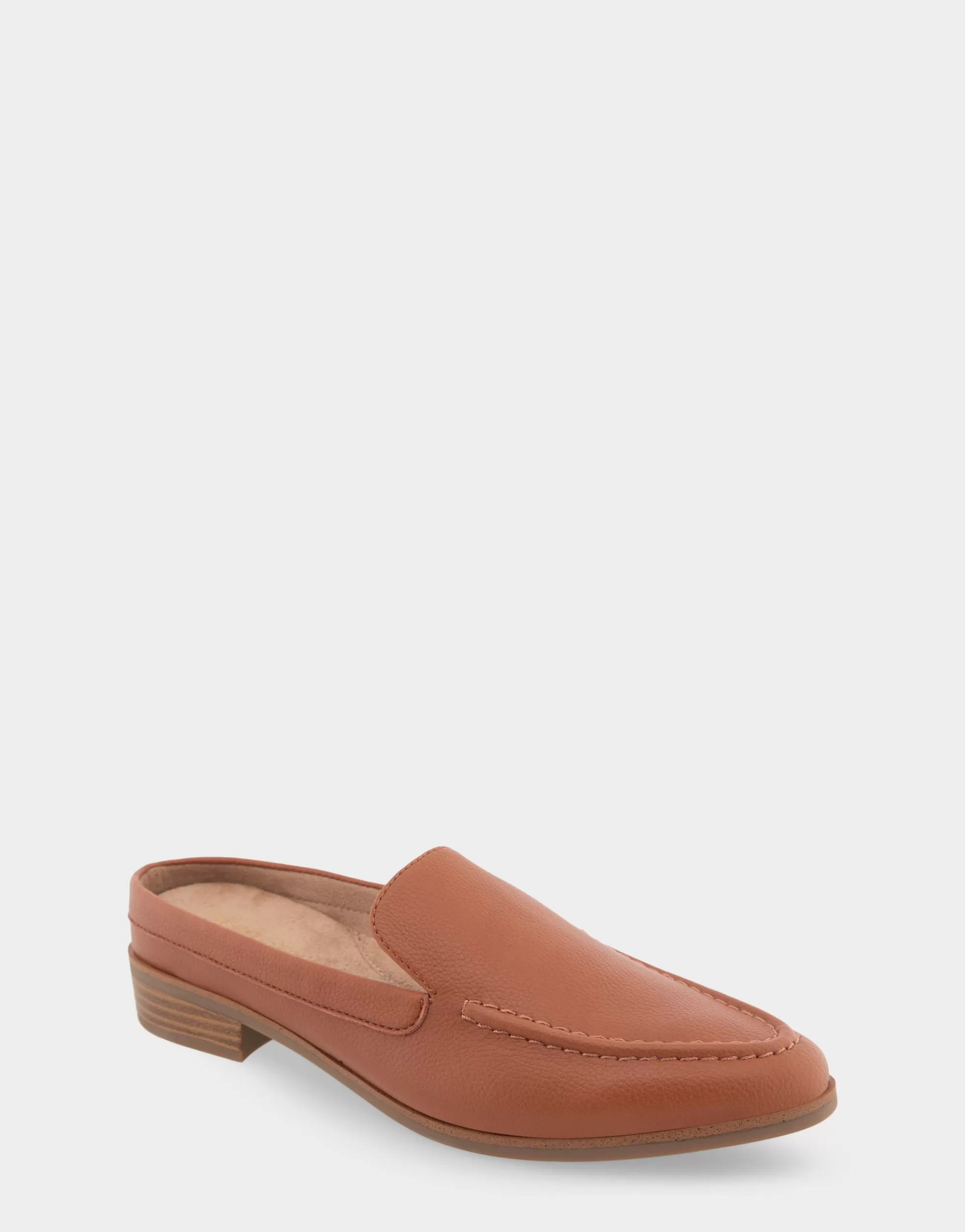 Aerosoles Loafers*Comfortable Women's Backless Slip On Loafer in Tan Faux Leather