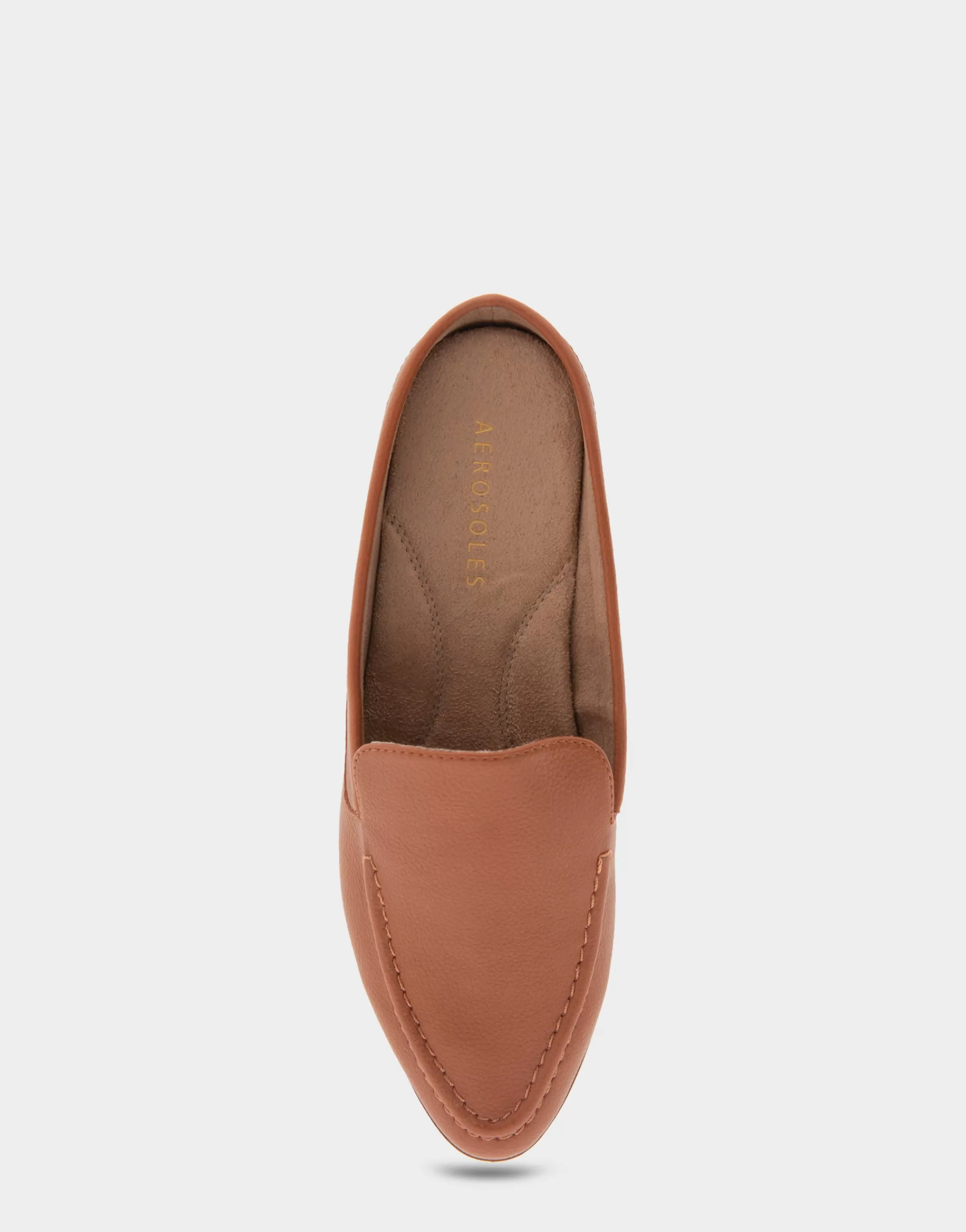Aerosoles Loafers*Comfortable Women's Backless Slip On Loafer in Tan Faux Leather