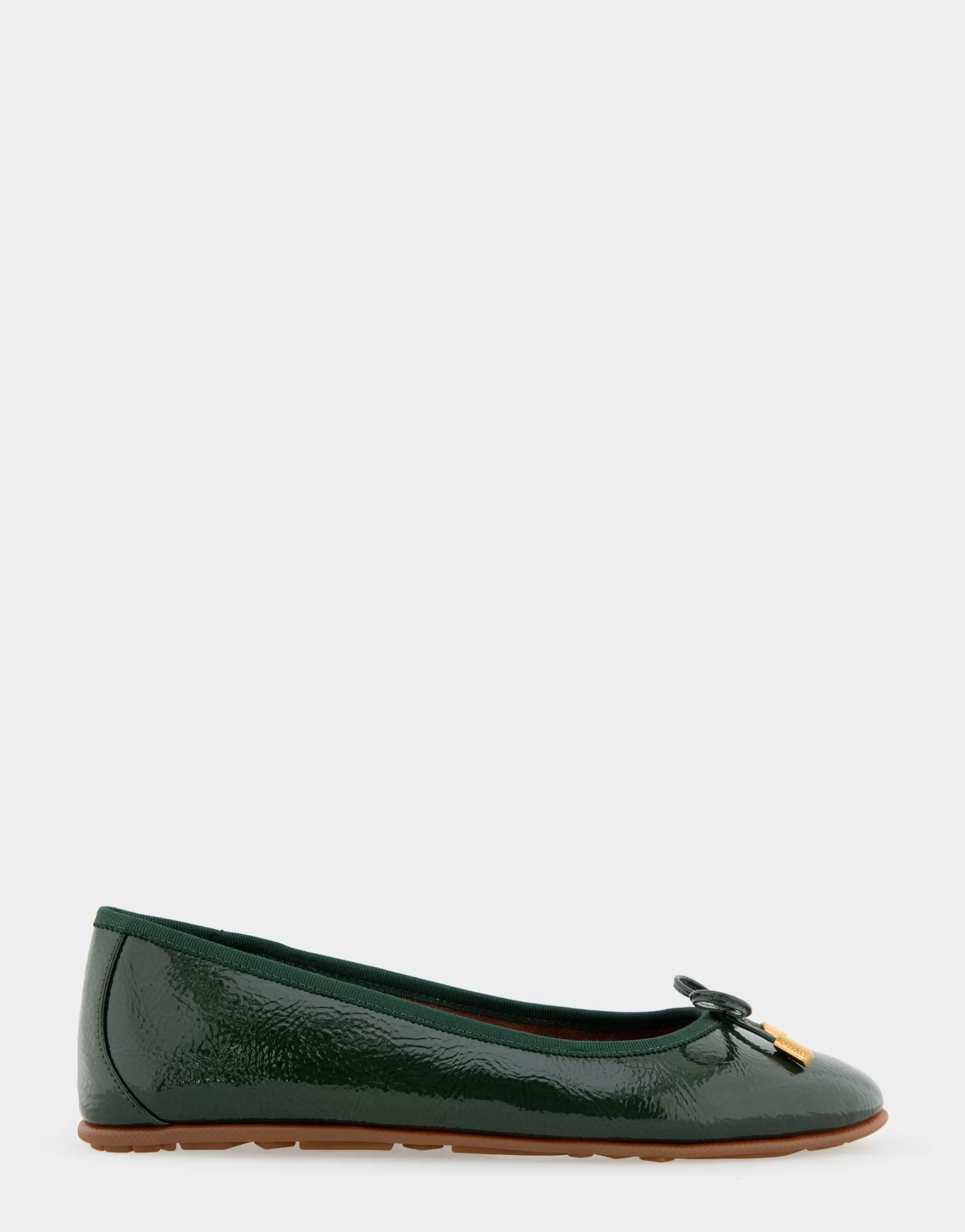 Aerosoles Dress | Ballet*Comfortable Women's Ballet Flat in Fir Green Crinkled Patent Faux Leather Patent Faux Leather