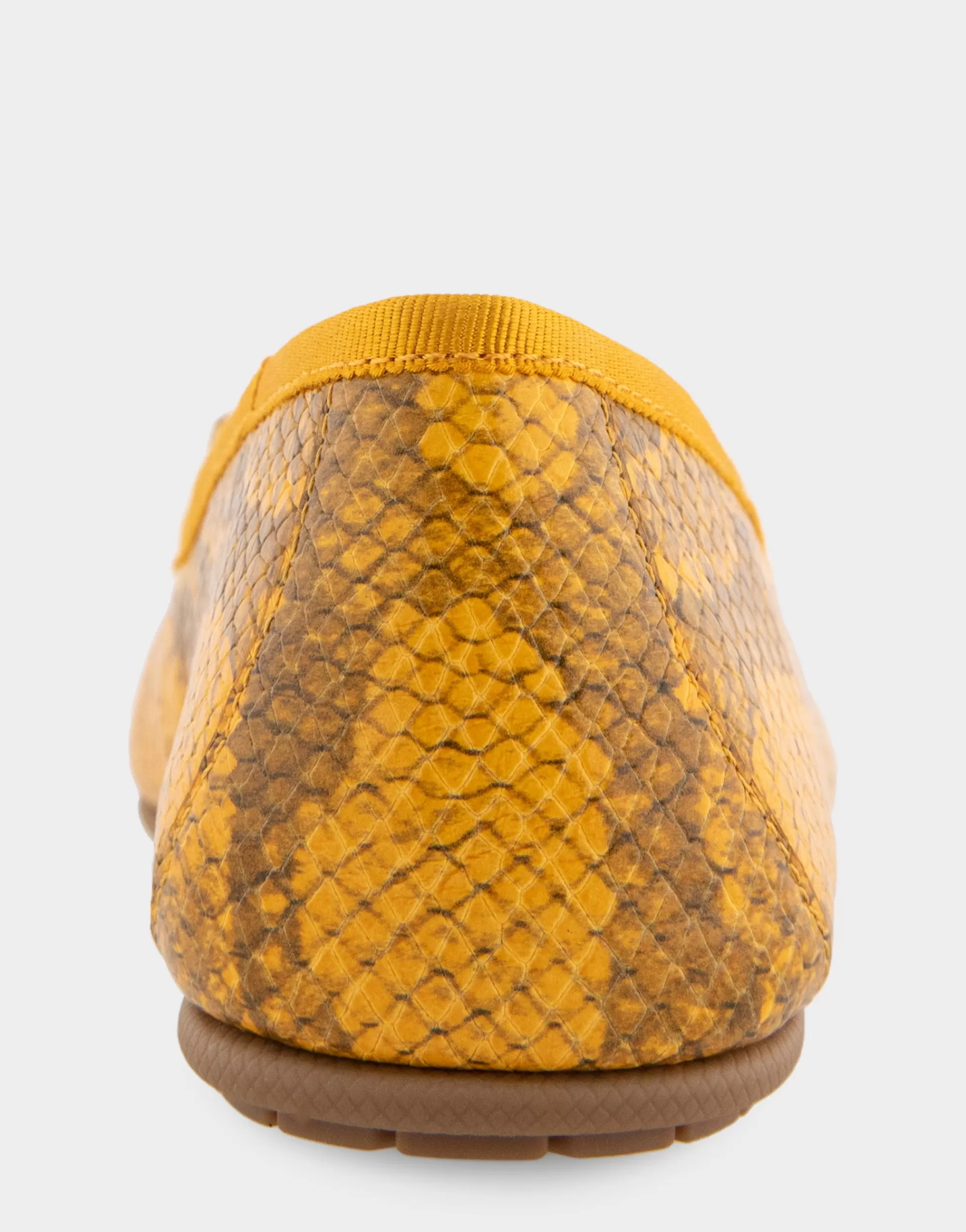 Aerosoles Wide Width Flats | Dress*Comfortable Women's Ballet Flat in Marigold Snake Print Leather Leather