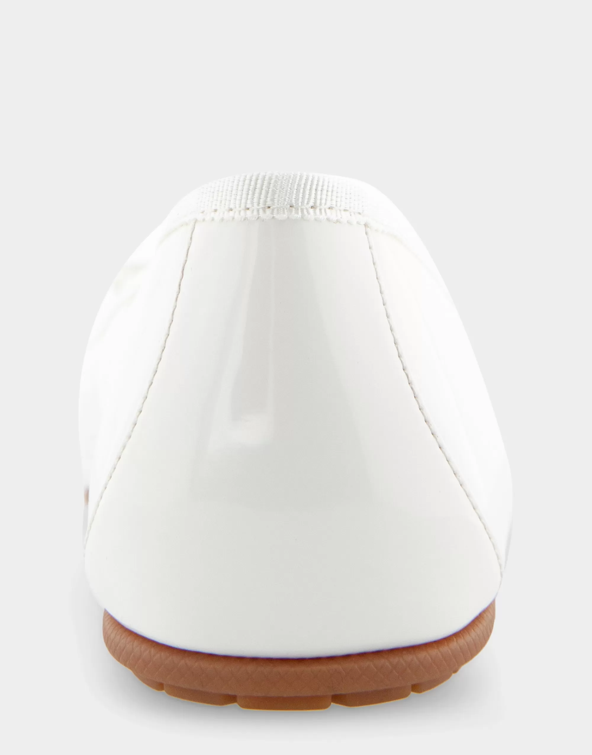 Aerosoles Wide Width Flats | Dress*Comfortable Women's Ballet Flat in White Patent Faux Leather