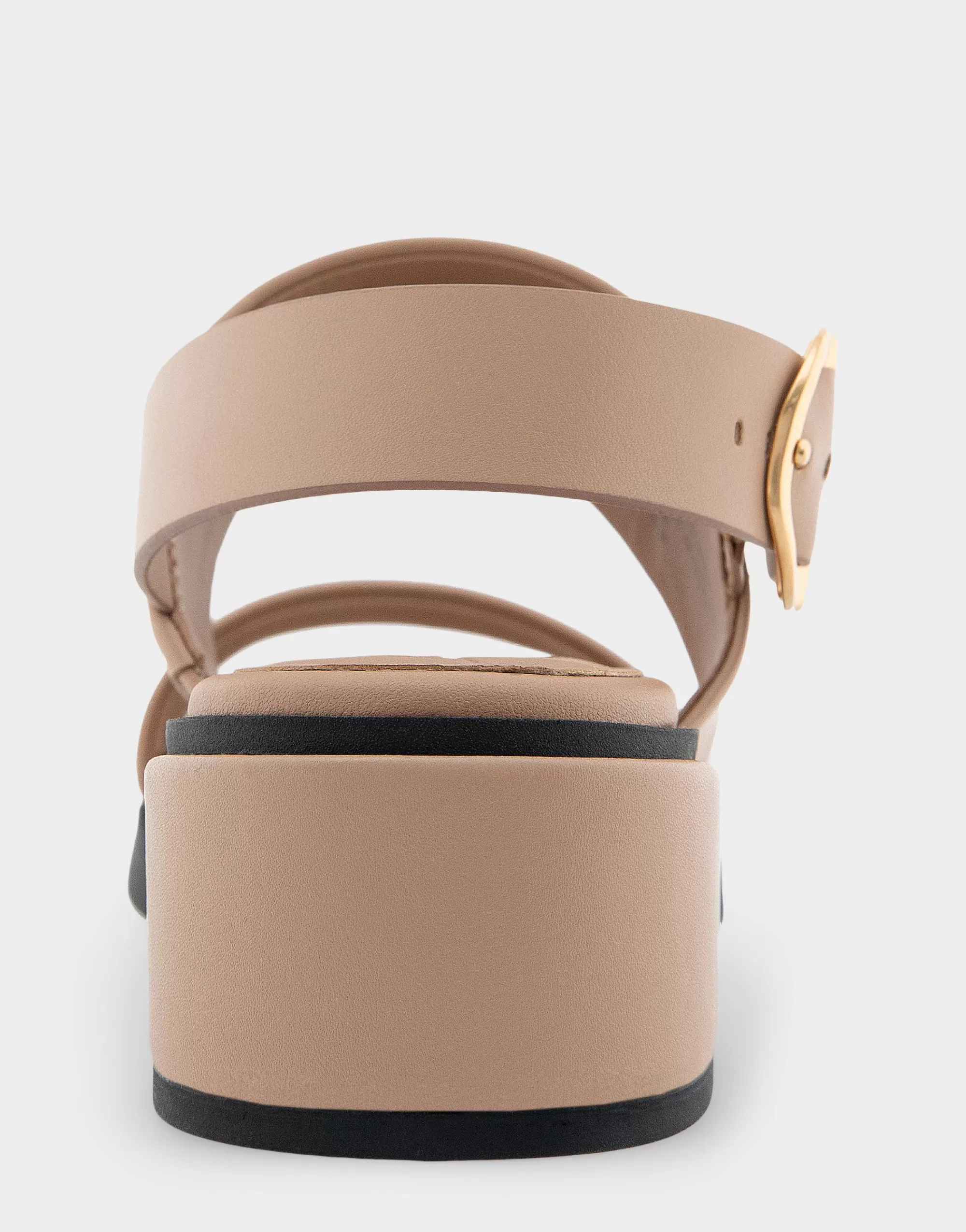 Aerosoles Wide Width Sandals*Comfortable Women's Banded Back Strap Low Block Heel Sandal in Natural Faux Leather