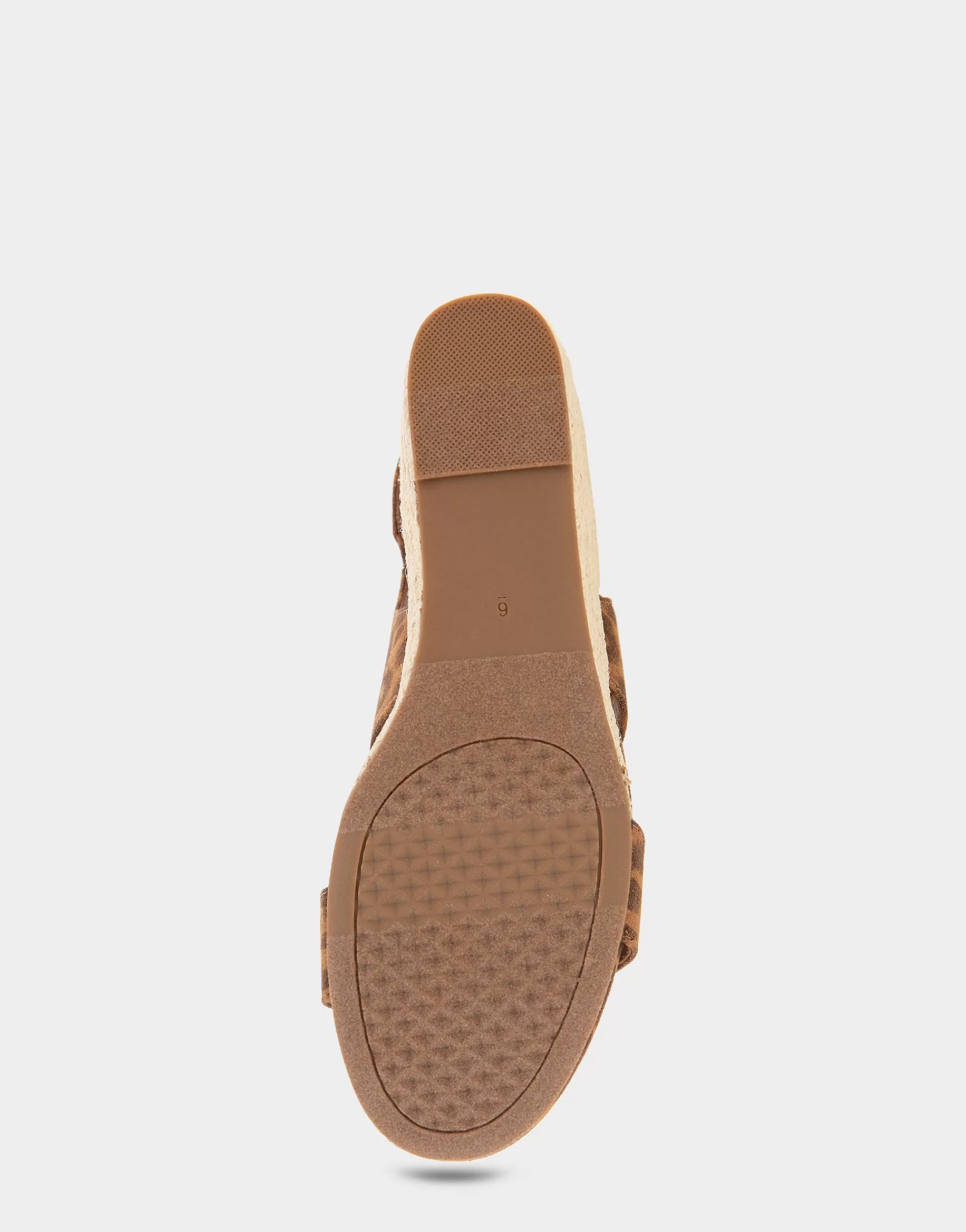 Aerosoles Wide Width Sandals | Dress*Comfortable Women's Buckle Back Mid Wedge Sandal in Leopard Metallic Faux Suede Faux Suede