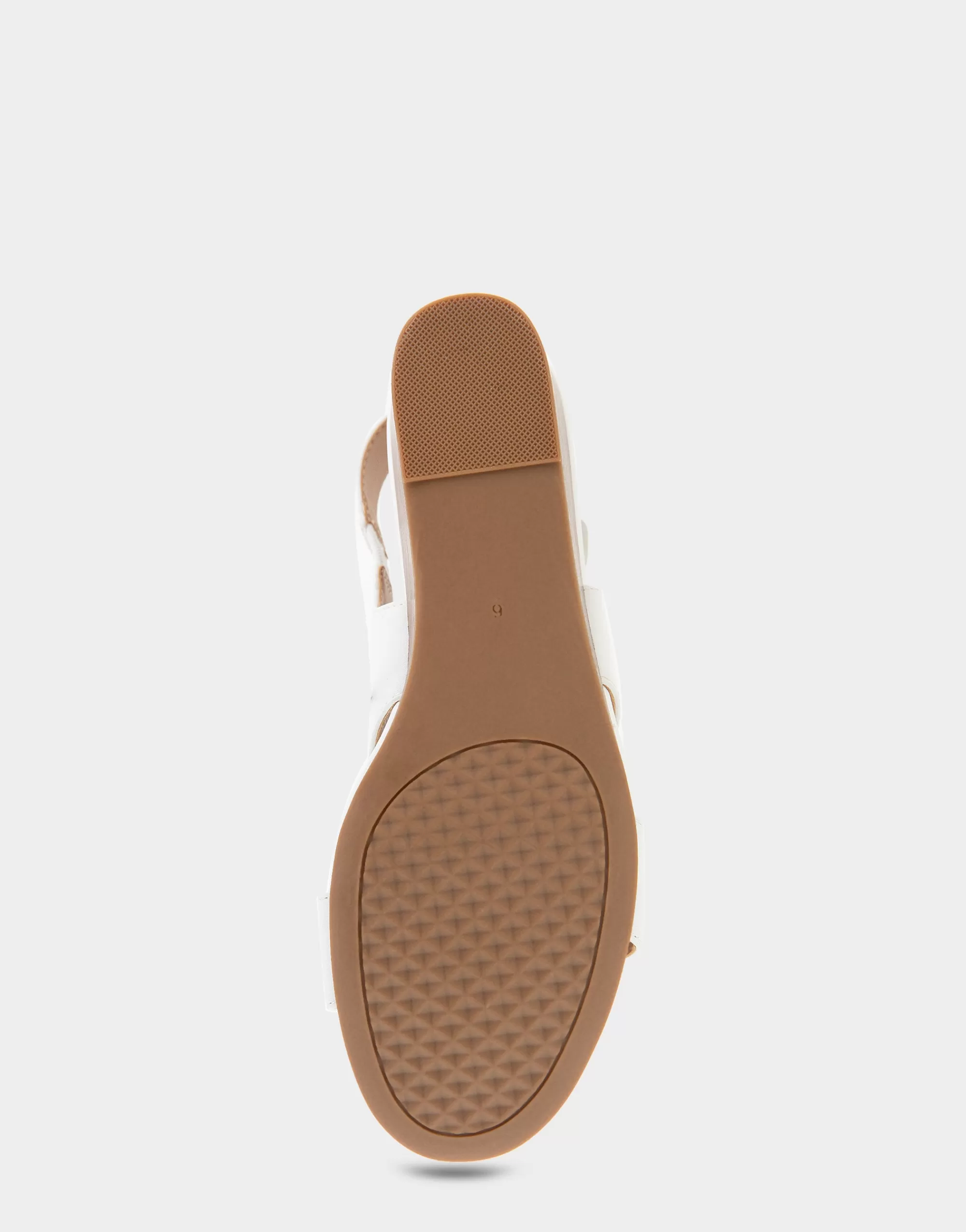 Aerosoles Wide Width Sandals | Dress*Comfortable Women's Buckle Back Mid Wedge Sandal in White Faux Leather