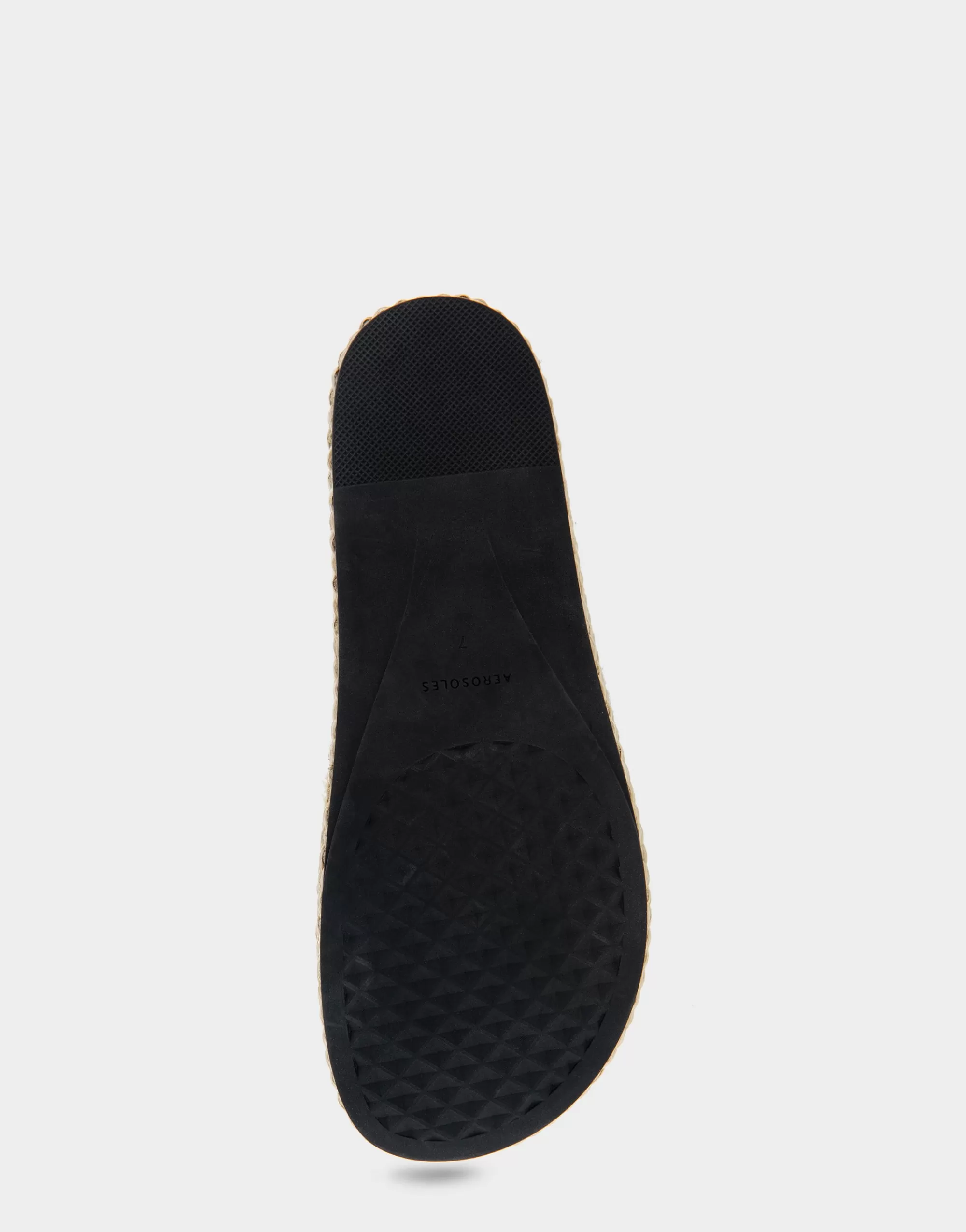 Aerosoles Platforms*Comfortable Women's Buckled Flatform Slide Sandal in Black Leather