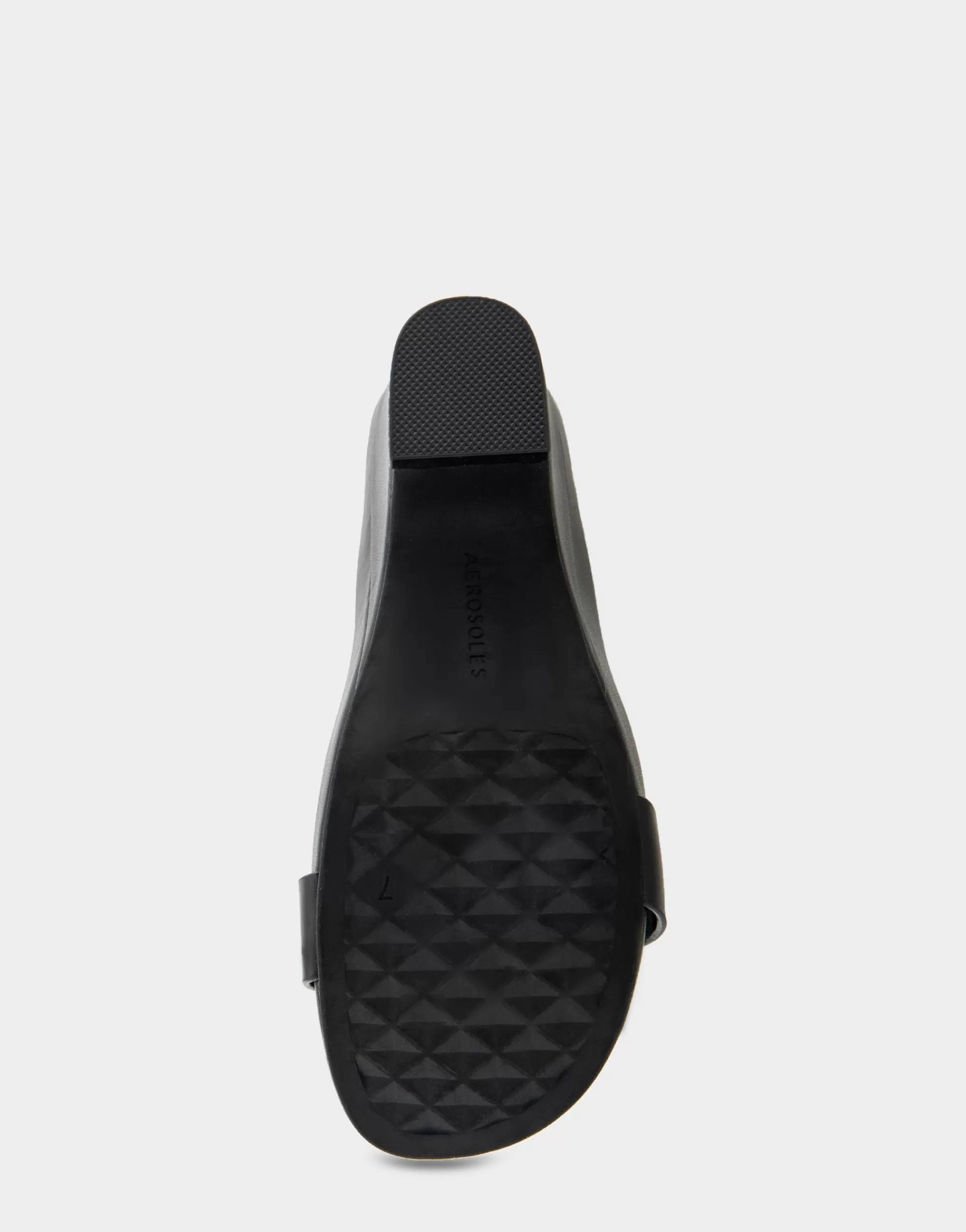 Aerosoles Dress | Wedges*Comfortable Women's Buckled Footbed Wedge Sandal in Black Leather