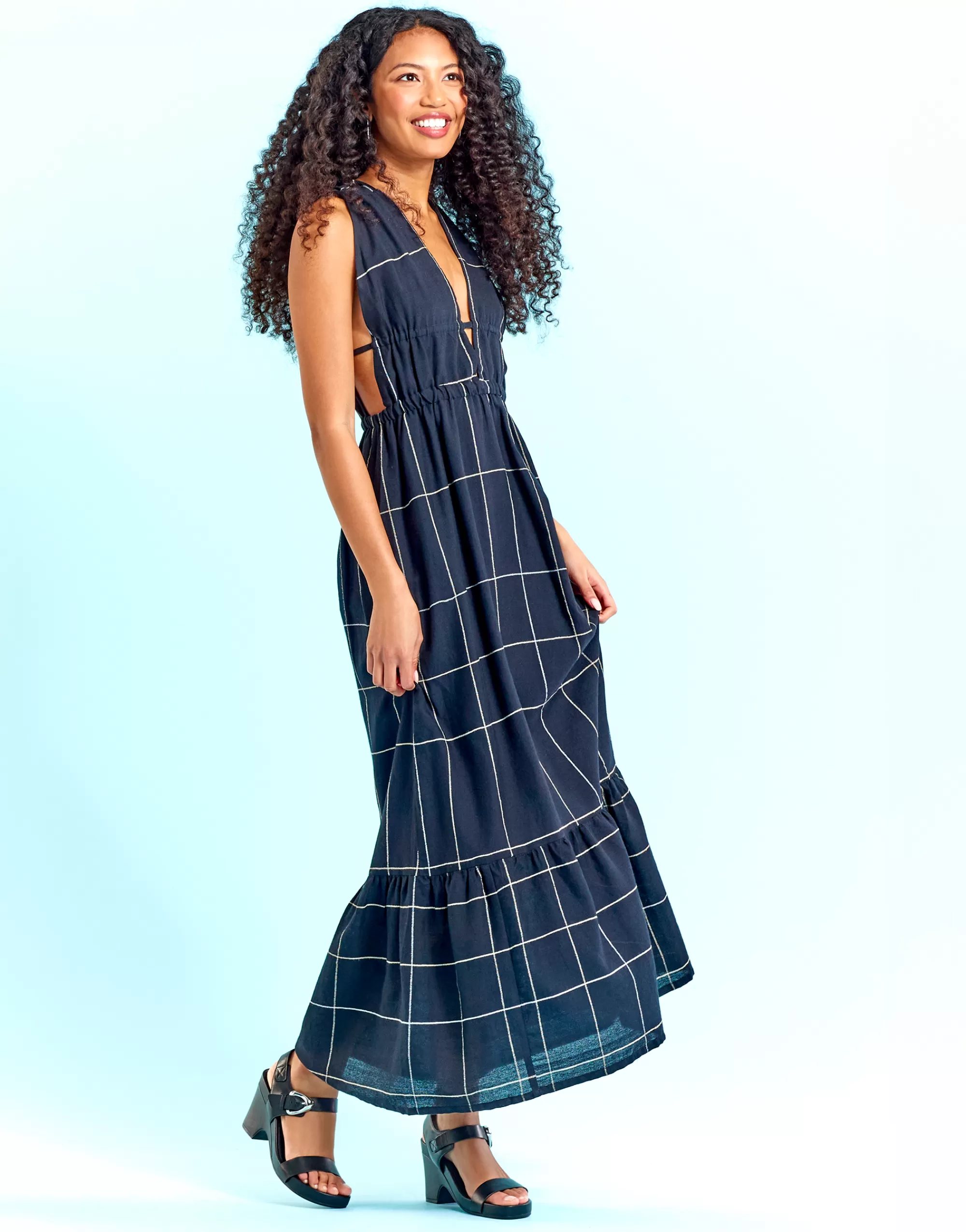 Aerosoles Dress | Wedges*Comfortable Women's Buckled Footbed Wedge Sandal in Black Leather