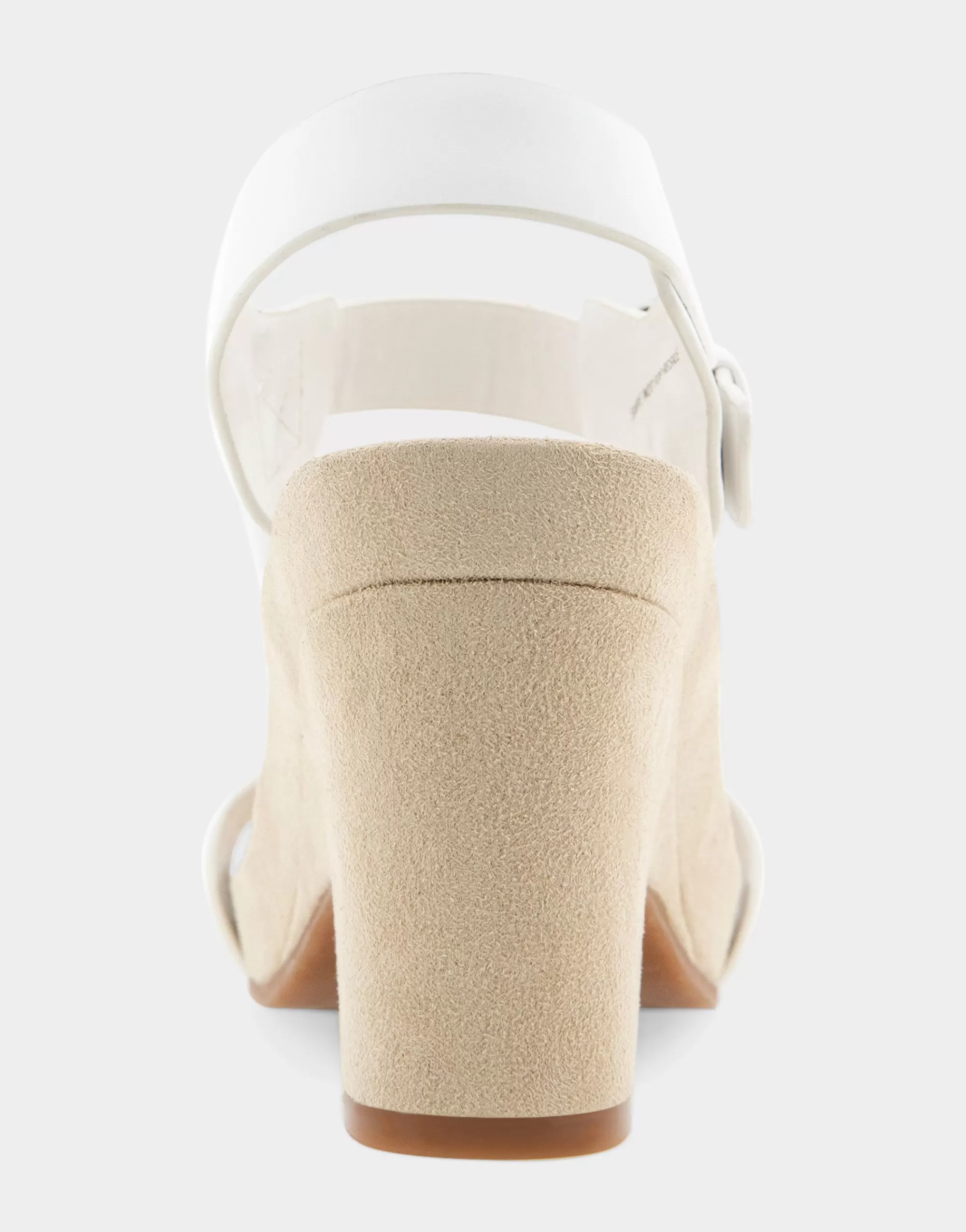 Aerosoles Dress | Wedges*Comfortable Women's Buckled Footbed Wedge Sandal in White Leather