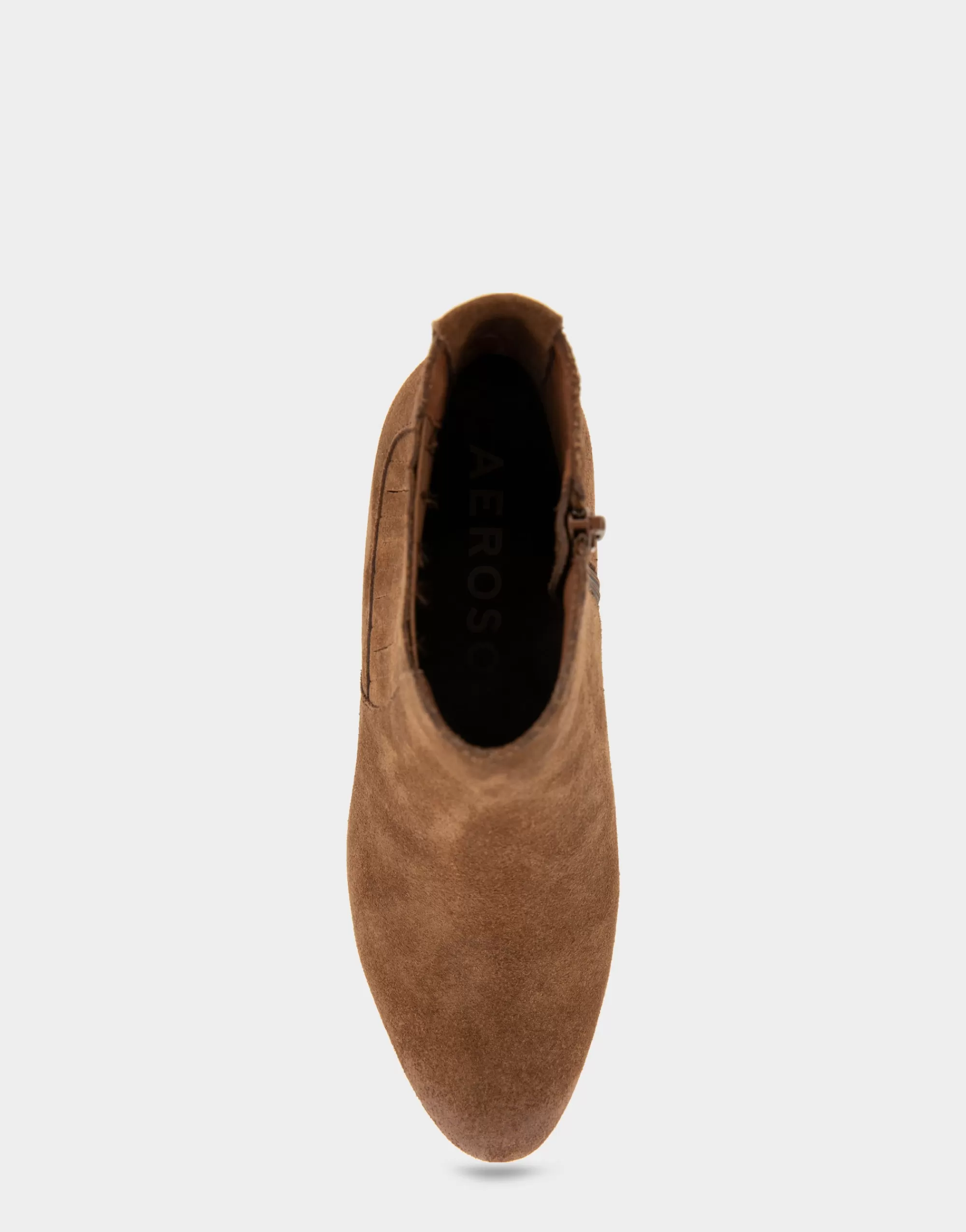 Aerosoles Heeled Boots | Ankle Boots*Comfortable Women's Covered Gore Western Ankle Bootie in Tobacco Suede