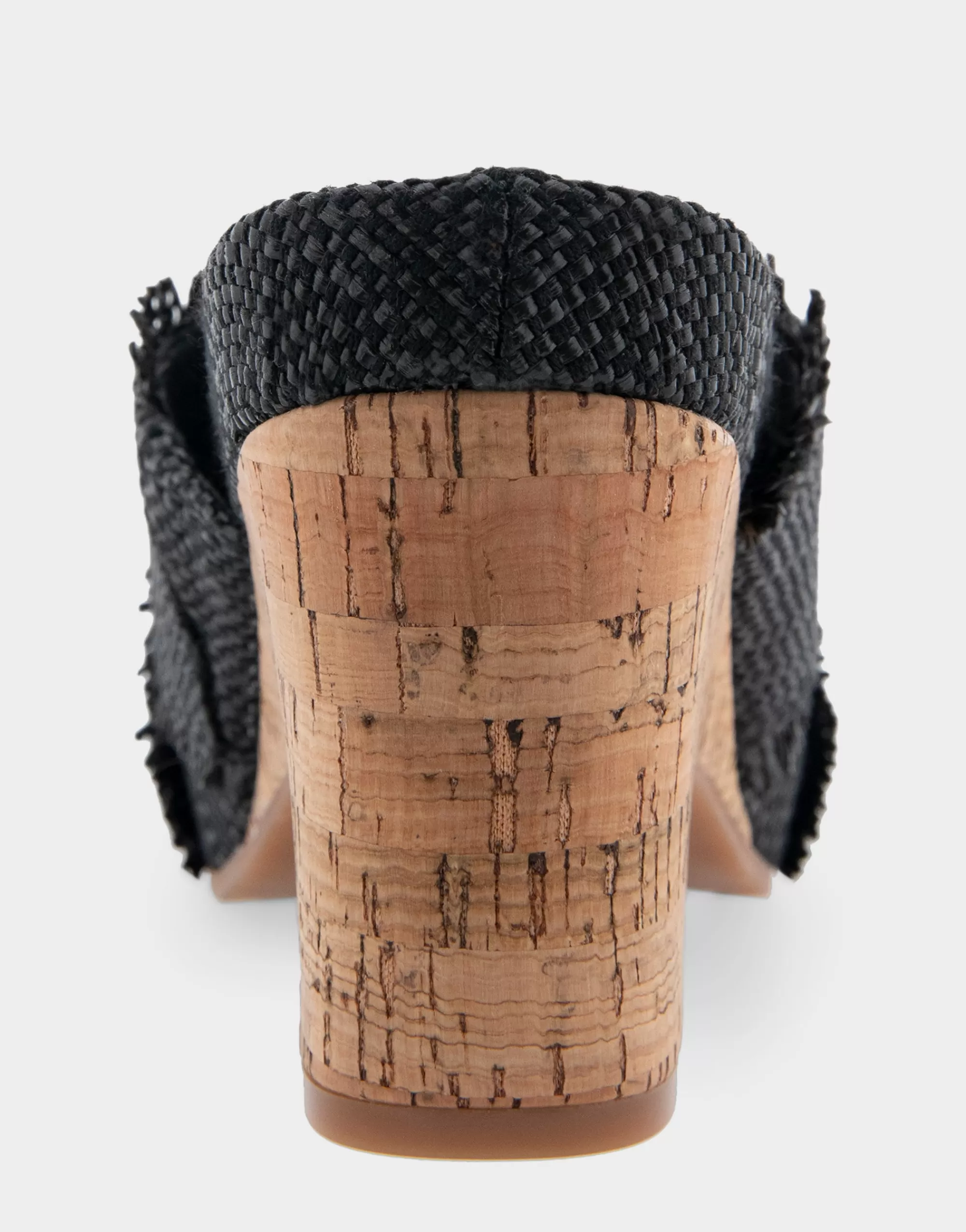 Aerosoles Dress | Wedges*Comfortable Women's Crisscross Footbed Wedge Sandal in Black Raffia Raffia Fabric