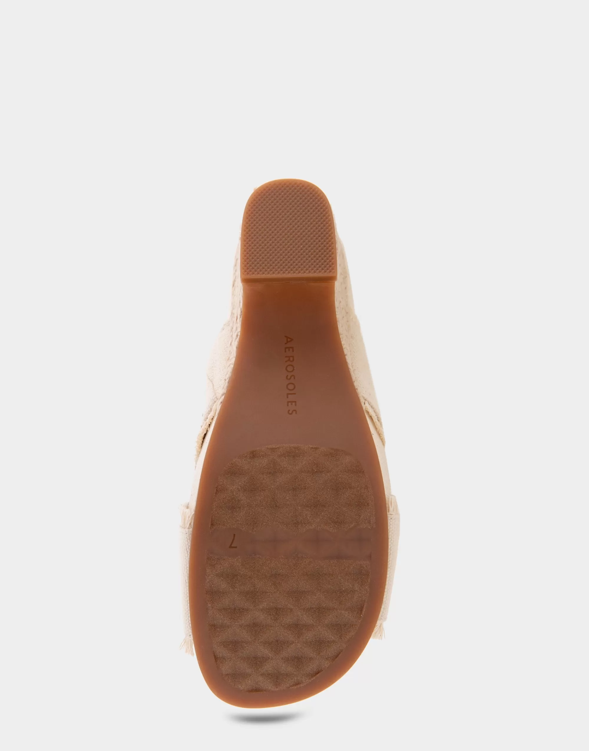 Aerosoles Dress | Wedges*Comfortable Women's Crisscross Footbed Wedge Sandal in Cream Canvas Fabric Canvas Fabric