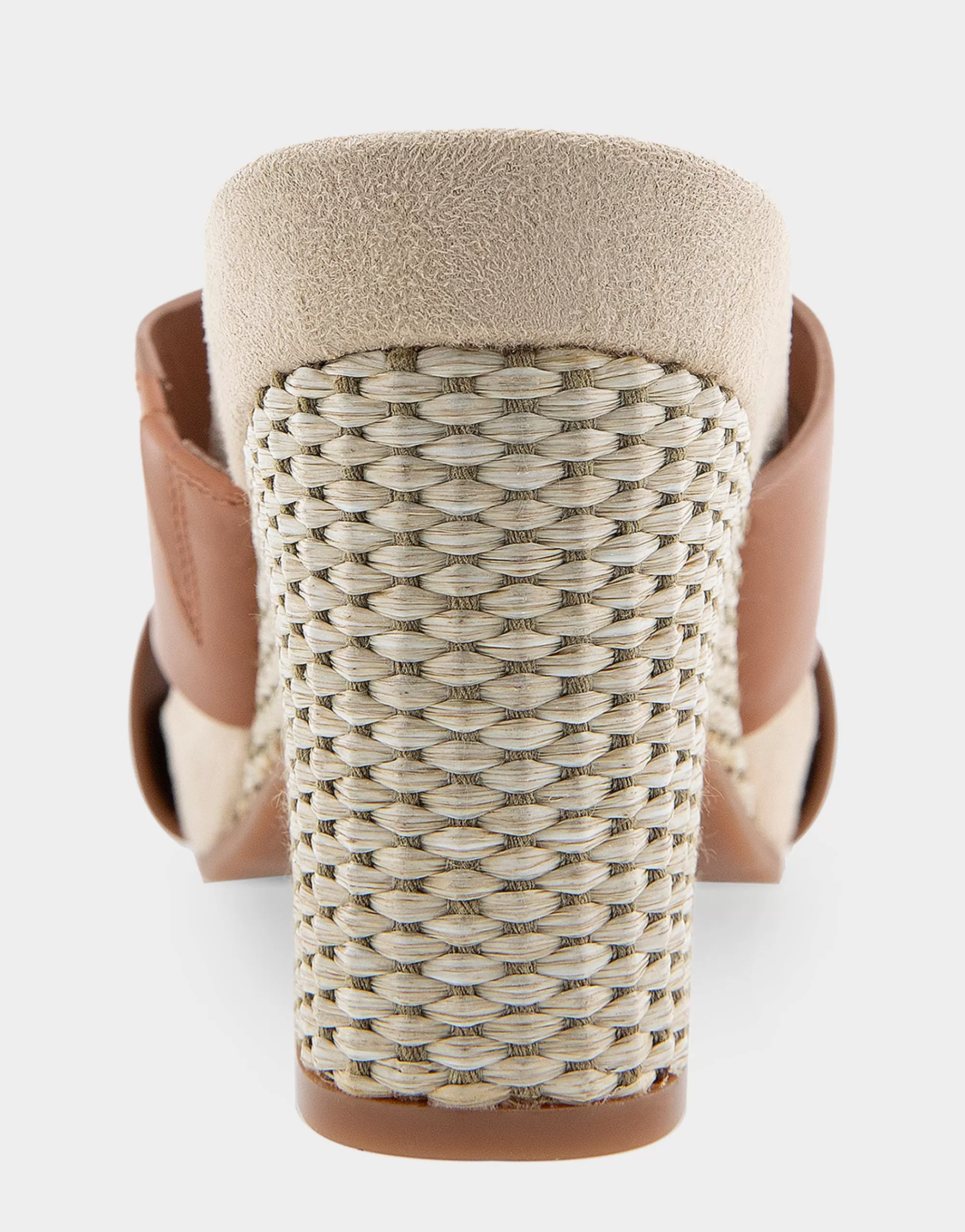Aerosoles Dress | Wedges*Comfortable Women's Crisscross Footbed Wedge Sandal in Tan Leather Canvas Fabric