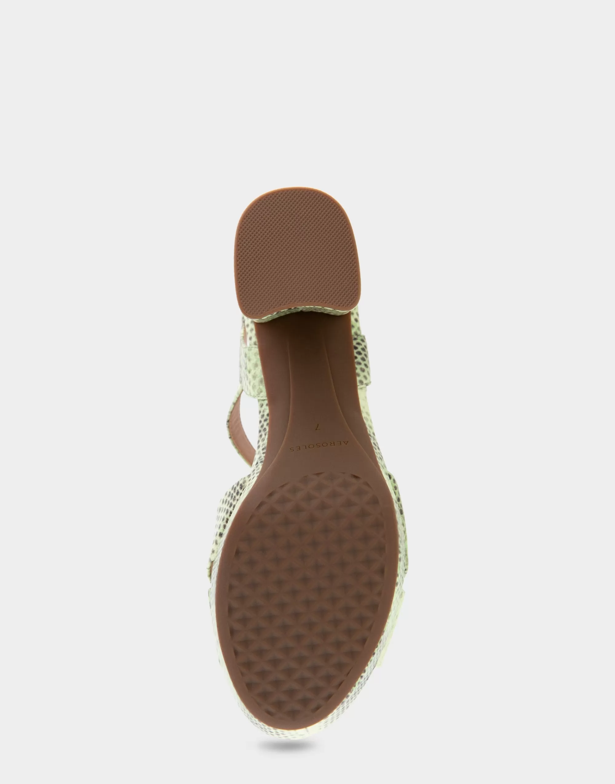 Aerosoles Platforms*Comfortable Women's Crisscross Platform Sandal in Gleam Snake Embossed Leather