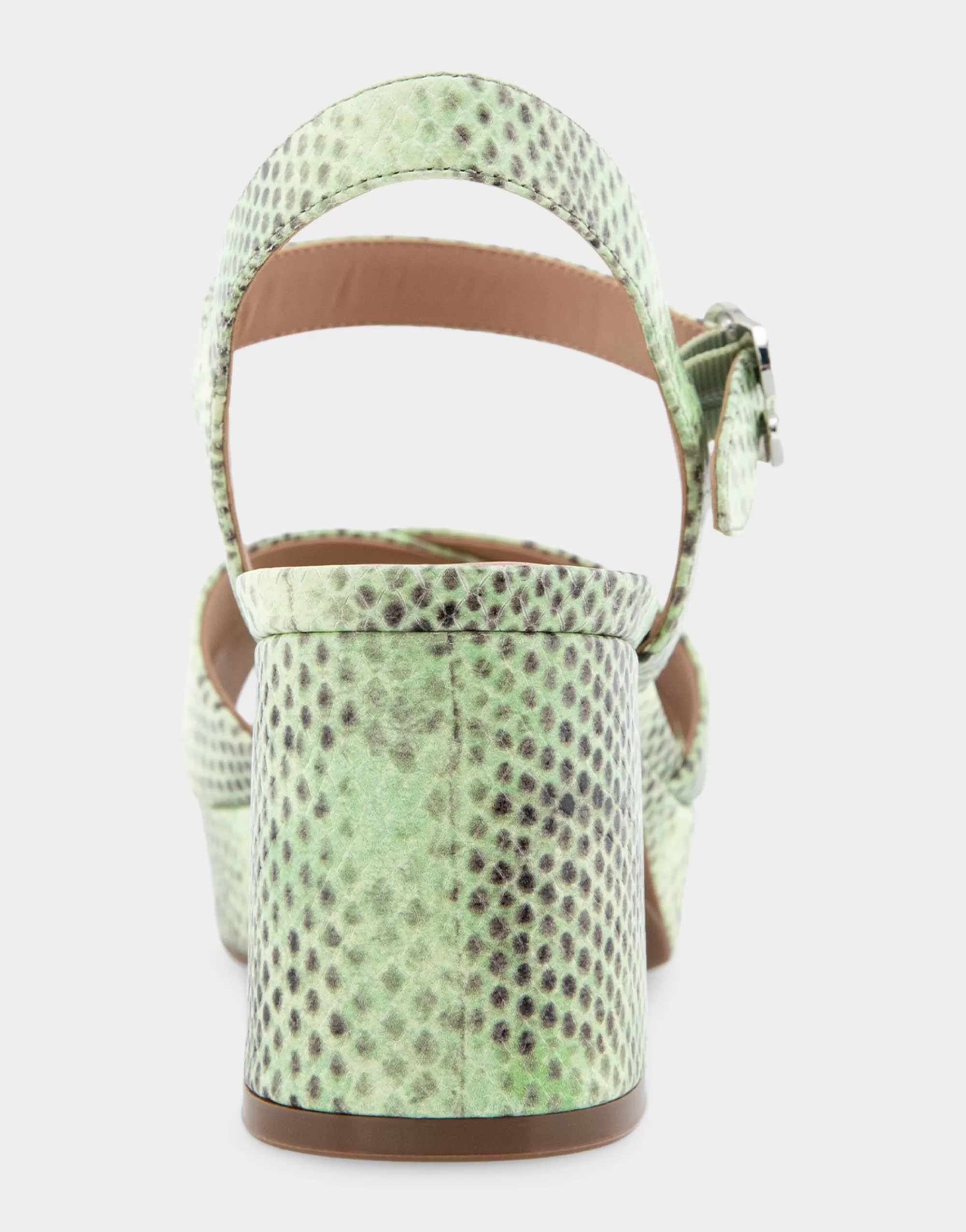 Aerosoles Platforms*Comfortable Women's Crisscross Platform Sandal in Gleam Snake Embossed Leather