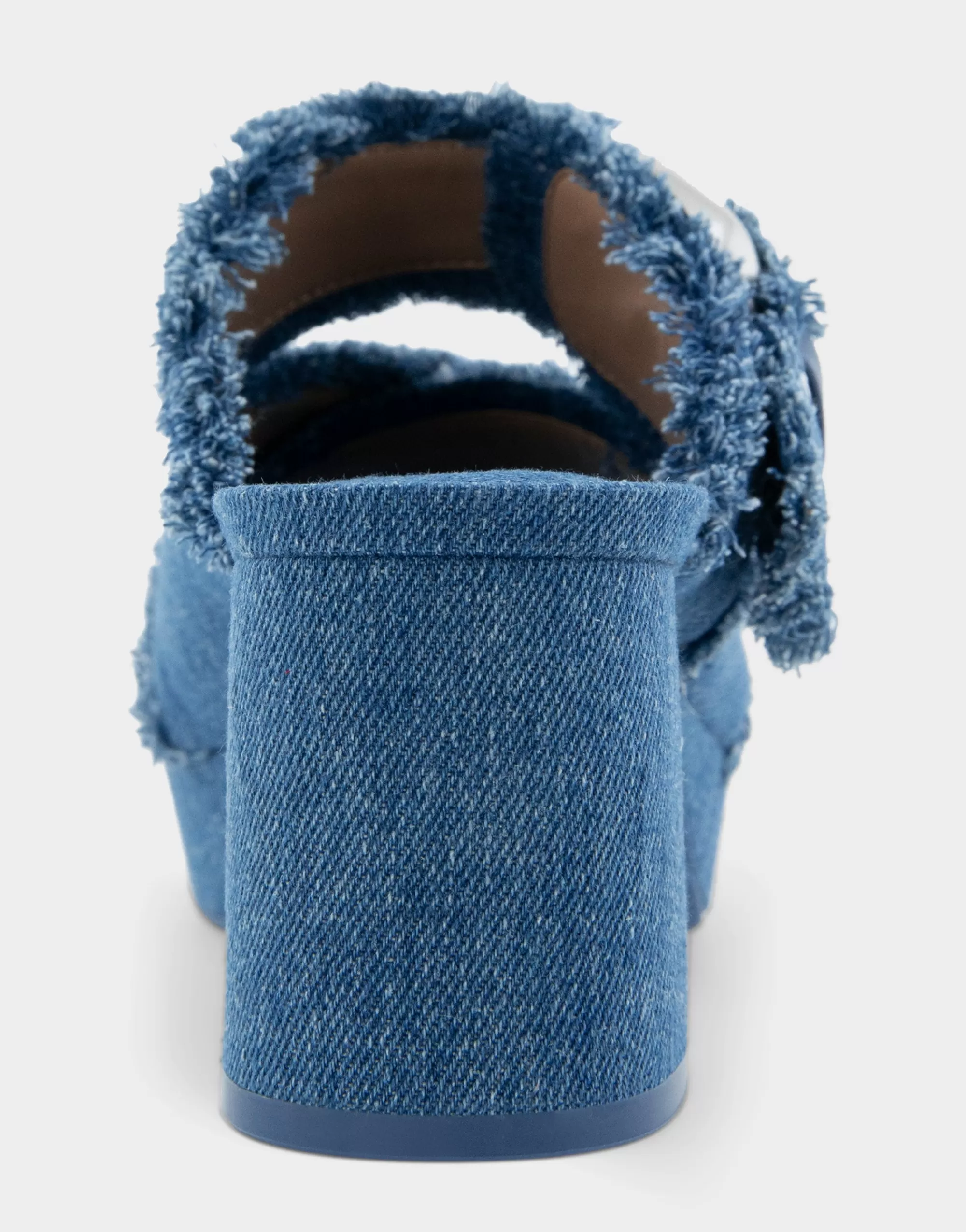 Aerosoles Wide Width Sandals | Platforms*Comfortable Women's Crisscross Platform Slide Sandal in Denim Fabric Denim Fabric