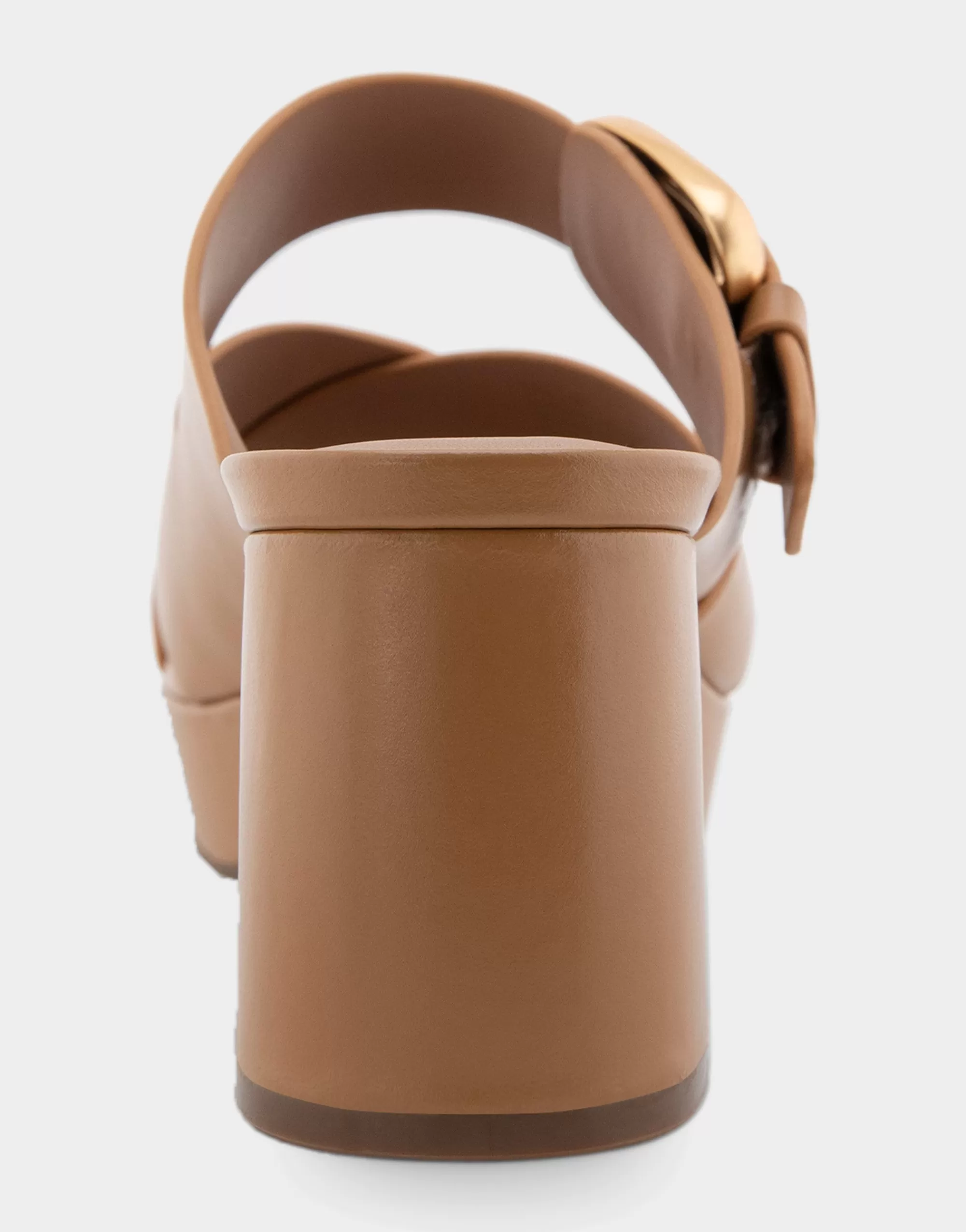Aerosoles Wide Width Sandals | Platforms*Comfortable Women's Crisscross Platform Slide Sandal in Doe Leather