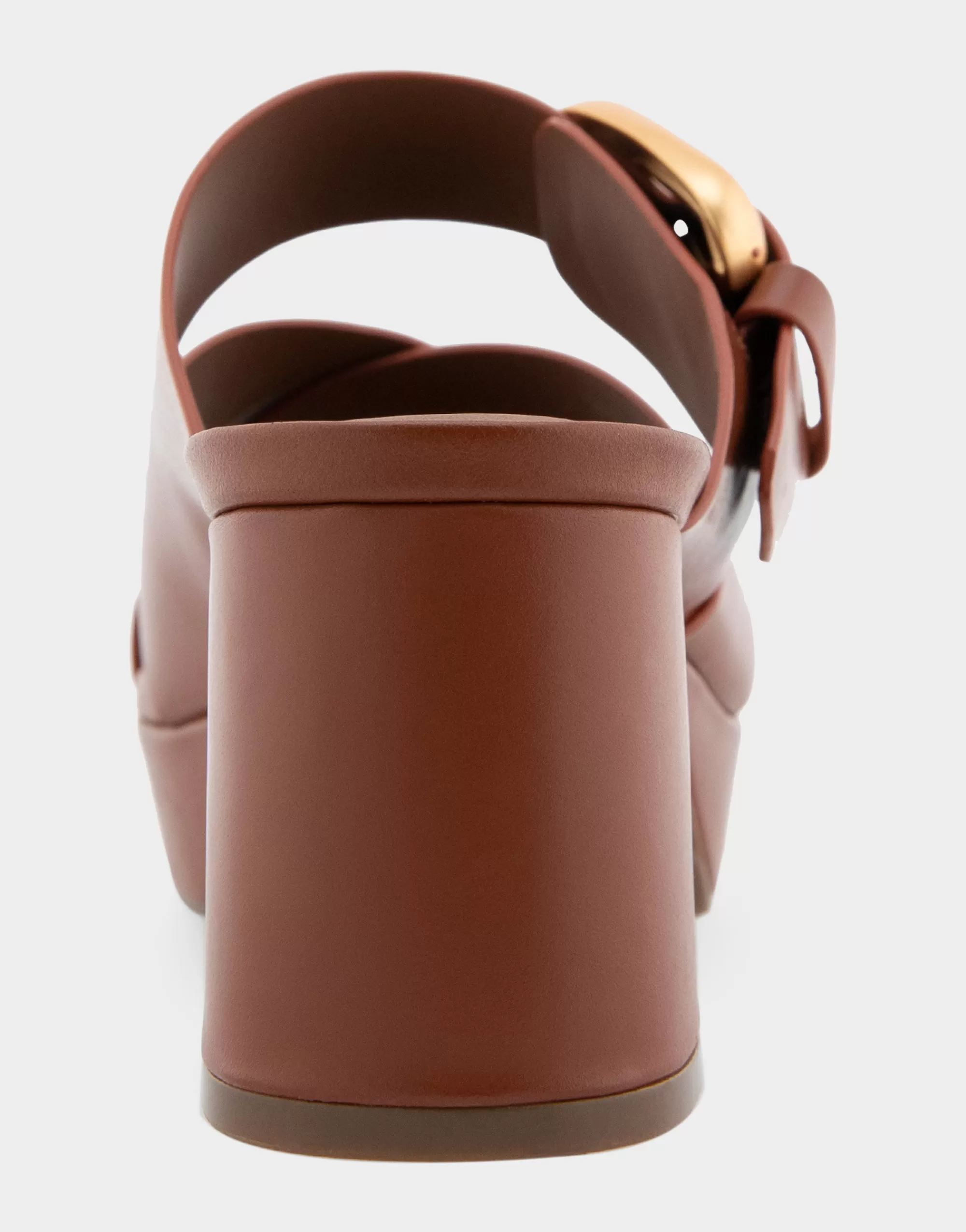 Aerosoles Wide Width Sandals | Platforms*Comfortable Women's Crisscross Platform Slide Sandal in Gingerbread Leather