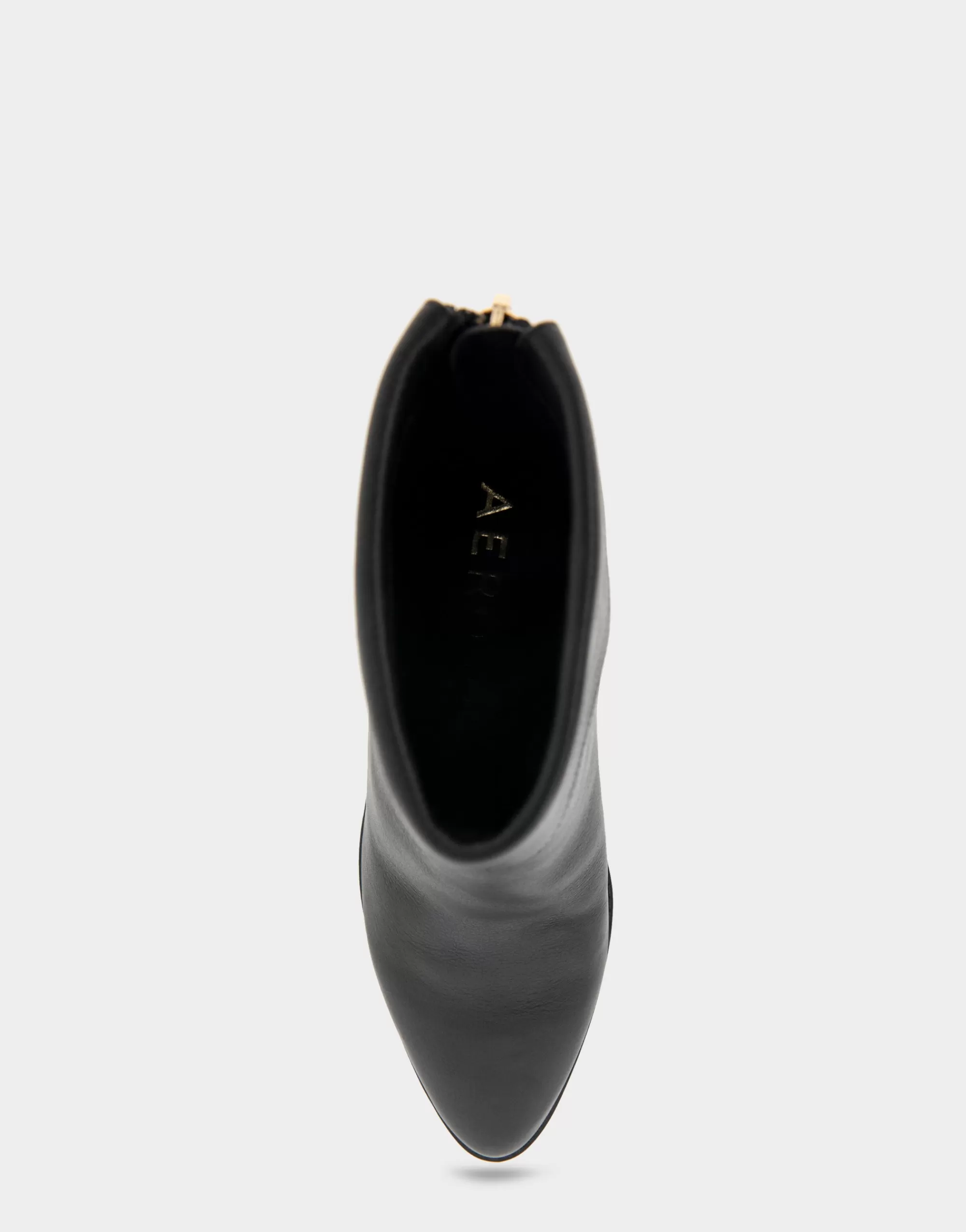 Aerosoles Heeled Boots | Ankle Boots*Comfortable Women's Cuffed Point Toe Crepe Sole Stiletto Bootie in Black Leather Leather