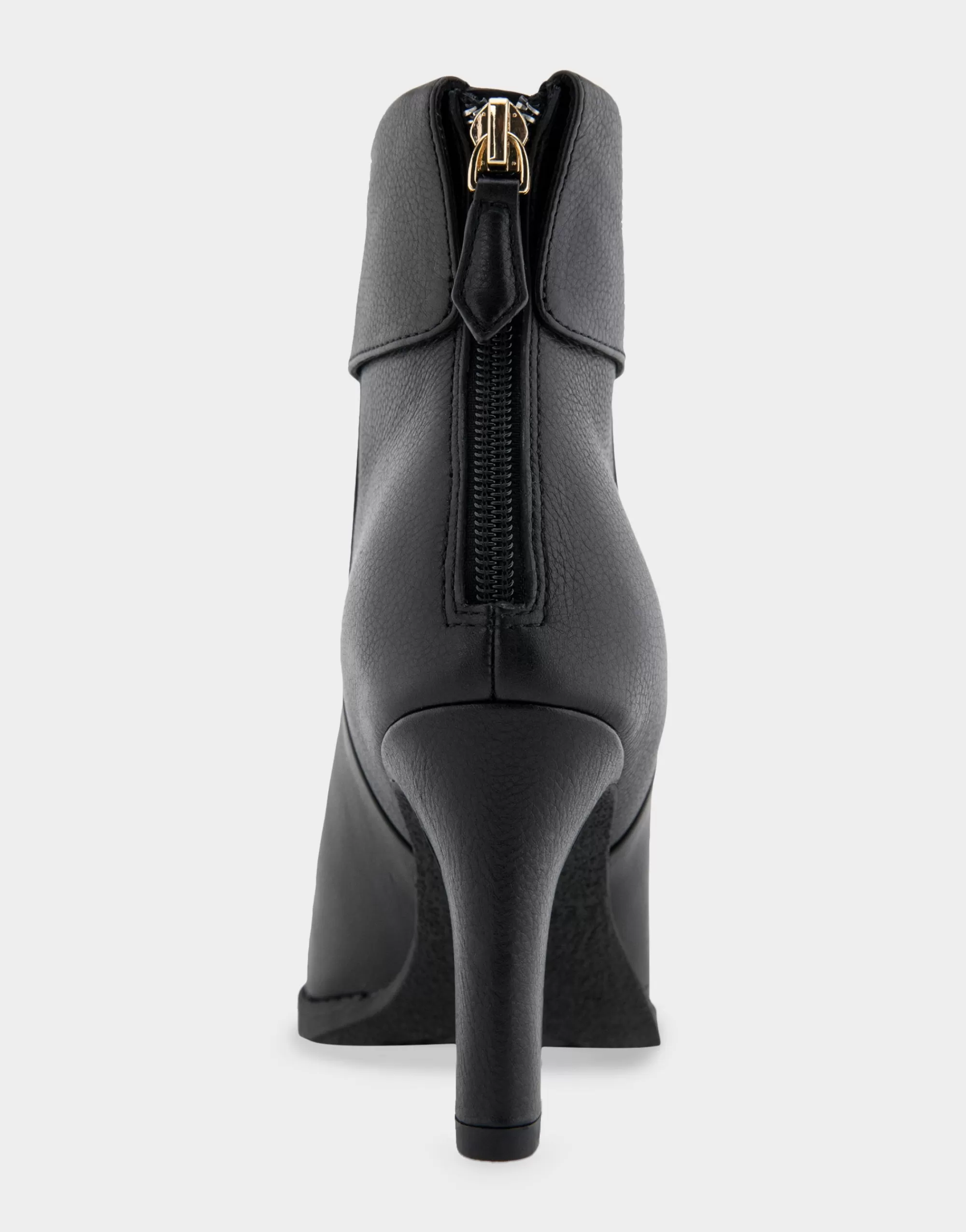 Aerosoles Heeled Boots | Ankle Boots*Comfortable Women's Cuffed Point Toe Crepe Sole Stiletto Bootie in Black Leather Leather