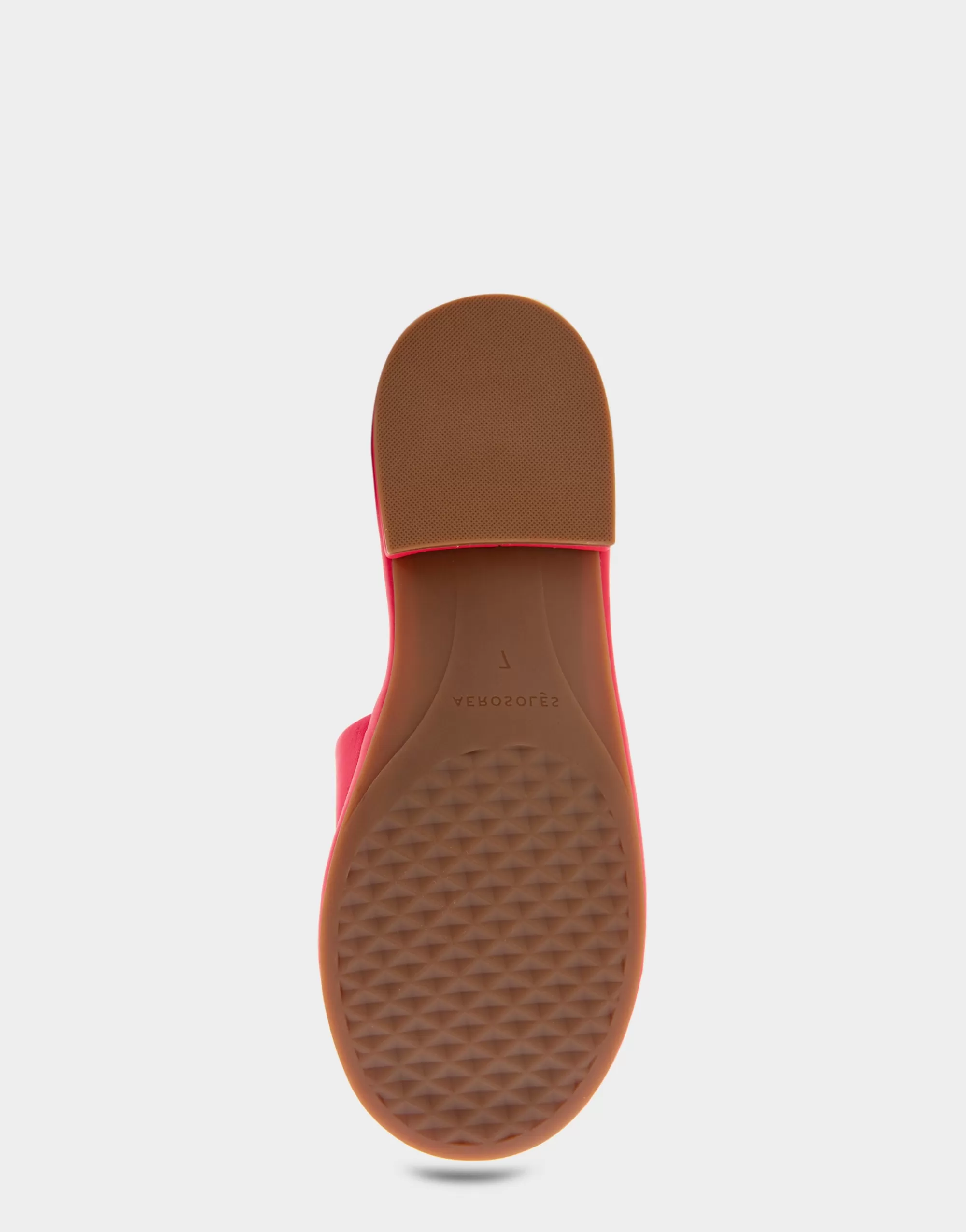 Aerosoles Slides | Flats*Comfortable Women's Debossed Chain Link Slide Sandal in Virtual Pink Leather