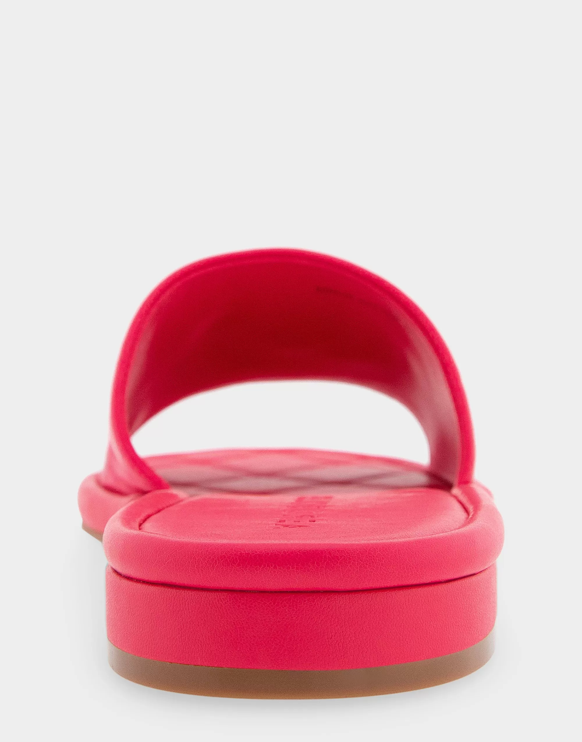 Aerosoles Slides | Flats*Comfortable Women's Debossed Chain Link Slide Sandal in Virtual Pink Leather