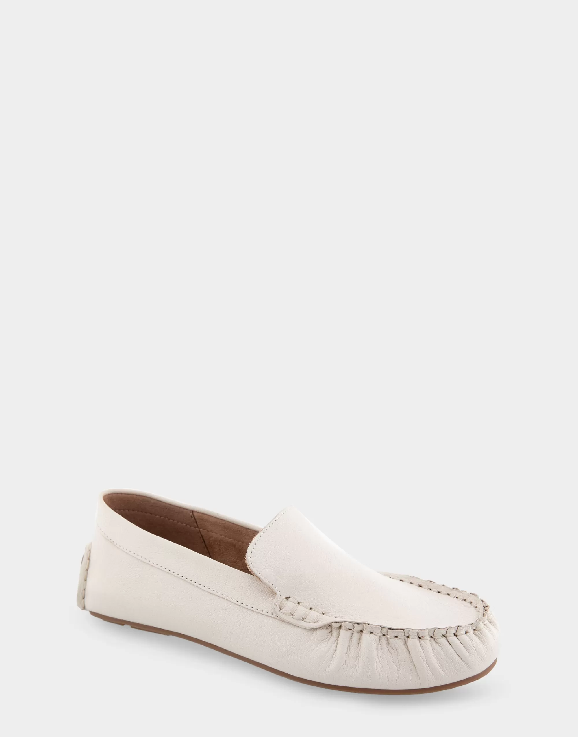 Aerosoles Wide Width Flats | Loafers*Comfortable Women's Driver in Eggnog Leather