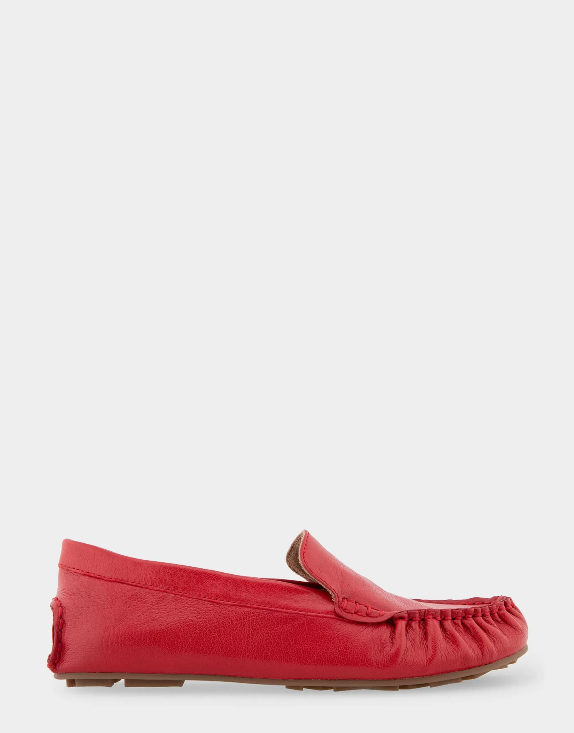 Aerosoles Wide Width Flats | Loafers*Comfortable Women's Driver in Racing Red Leather