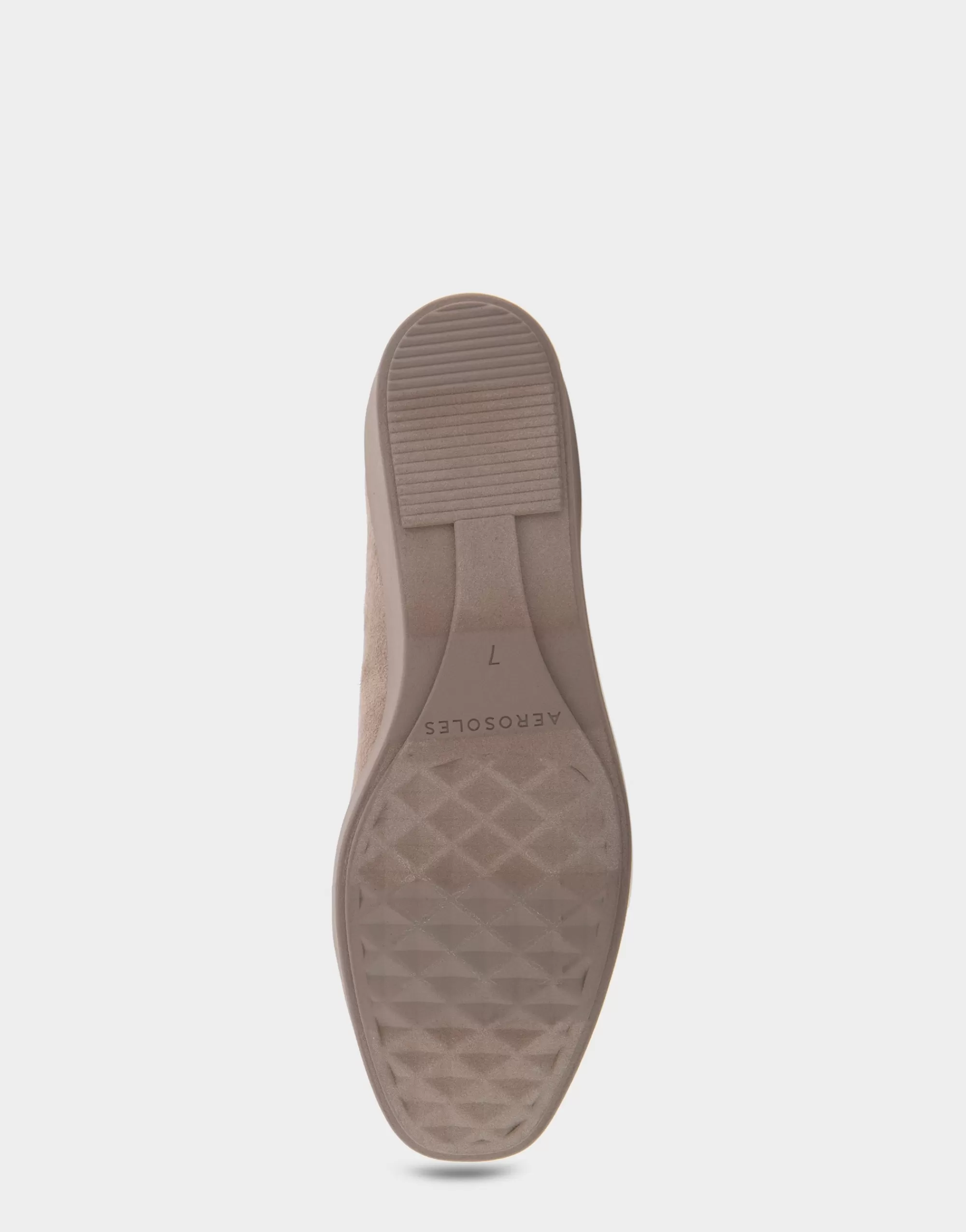 Aerosoles Clogs & Mules | Wedges*Comfortable Women's Flatform Shoe in Beige Stretch Faux Suede