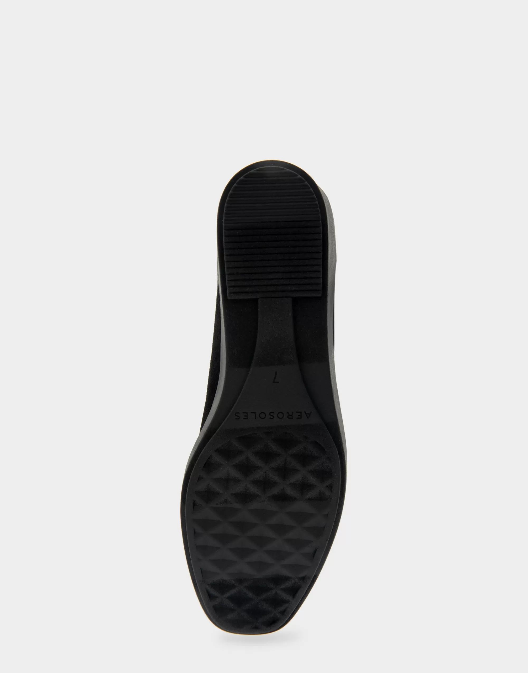 Aerosoles Clogs & Mules | Wedges*Comfortable Women's Flatform Shoe in Black Stretch Faux Suede