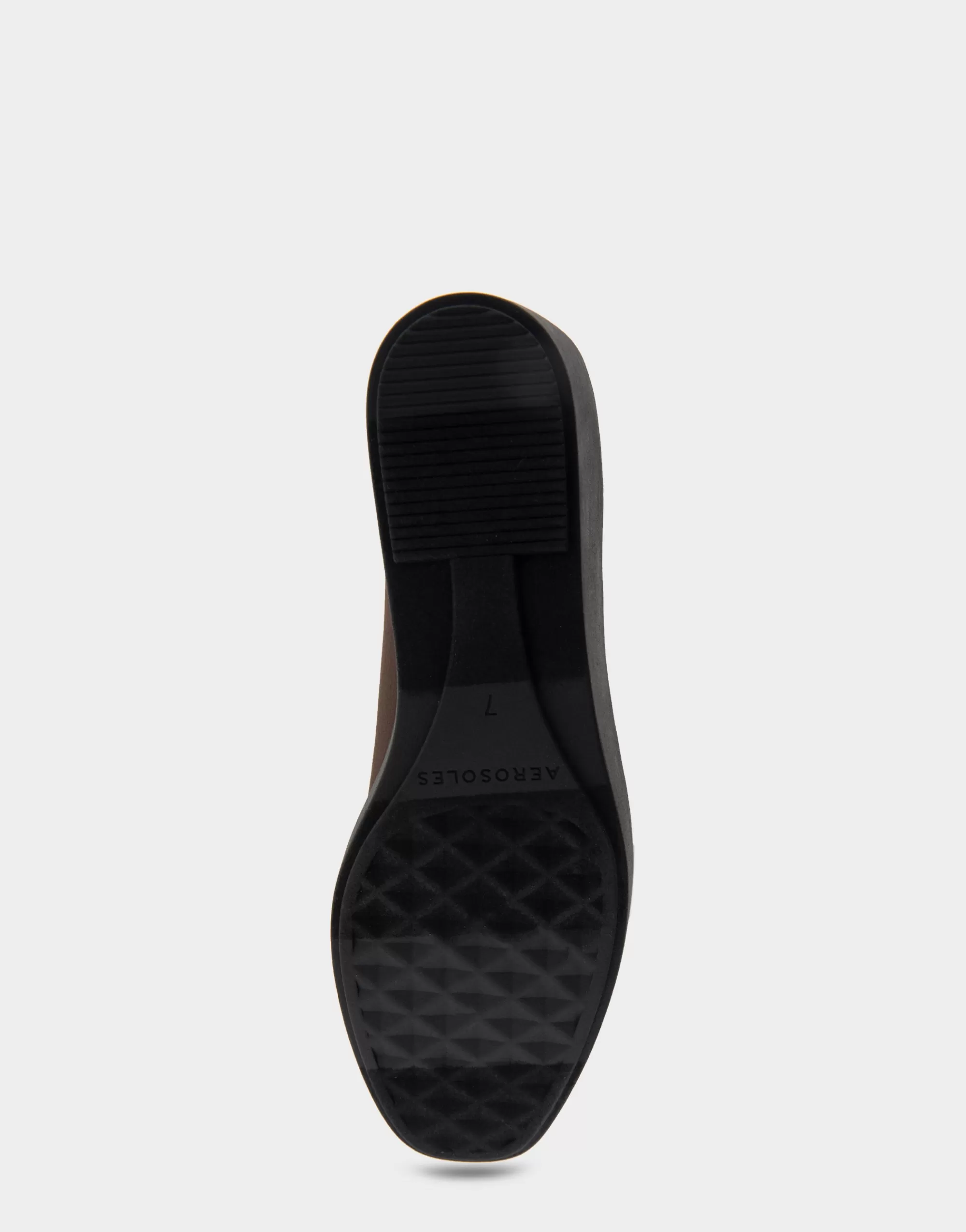 Aerosoles Clogs & Mules | Wedges*Comfortable Women's Flatform Shoe in Brown Stretch Gabardine Fabric