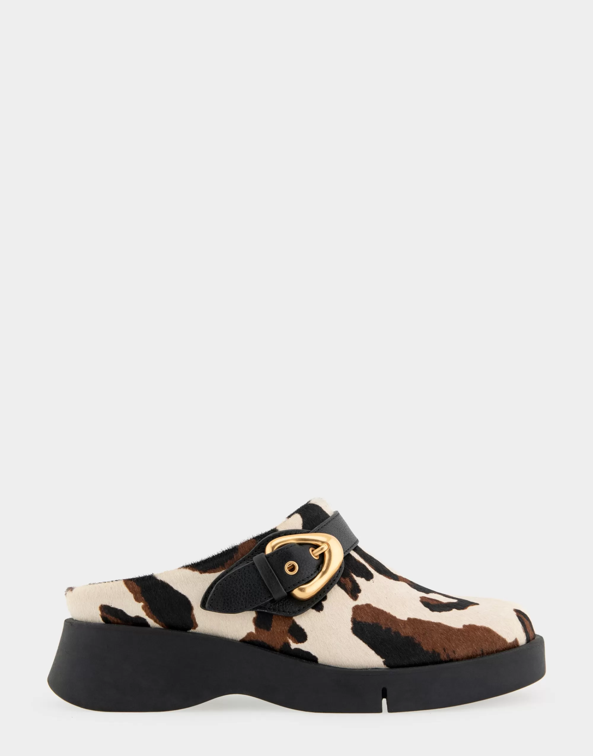 Aerosoles Clogs & Mules*Comfortable Women's Flexible Molded Unit Convertible Clog in Cow Print Haircalf Cowhair