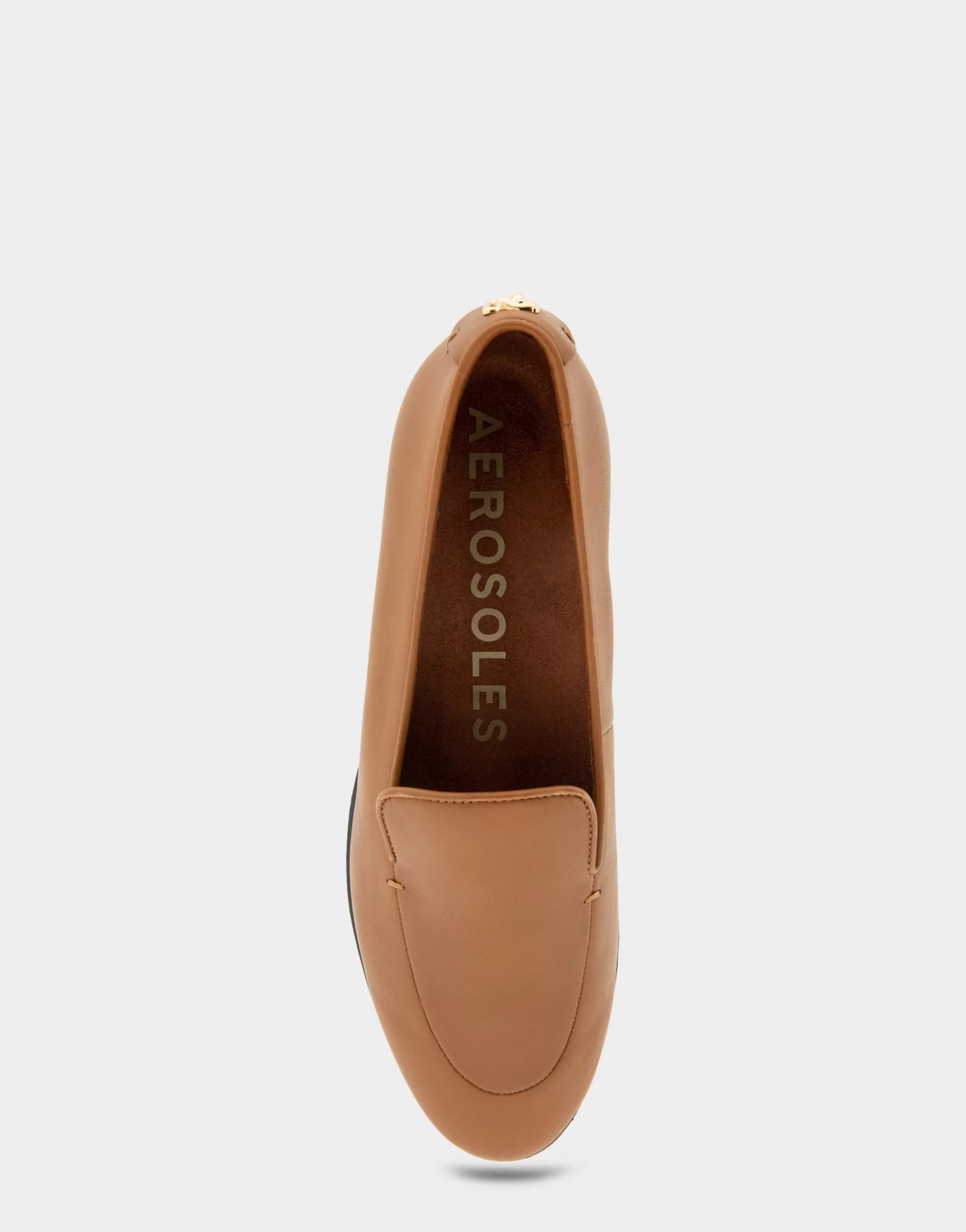 Aerosoles Loafers*Comfortable Women's Flexible Tailored Clean Loafer in Tan Leather