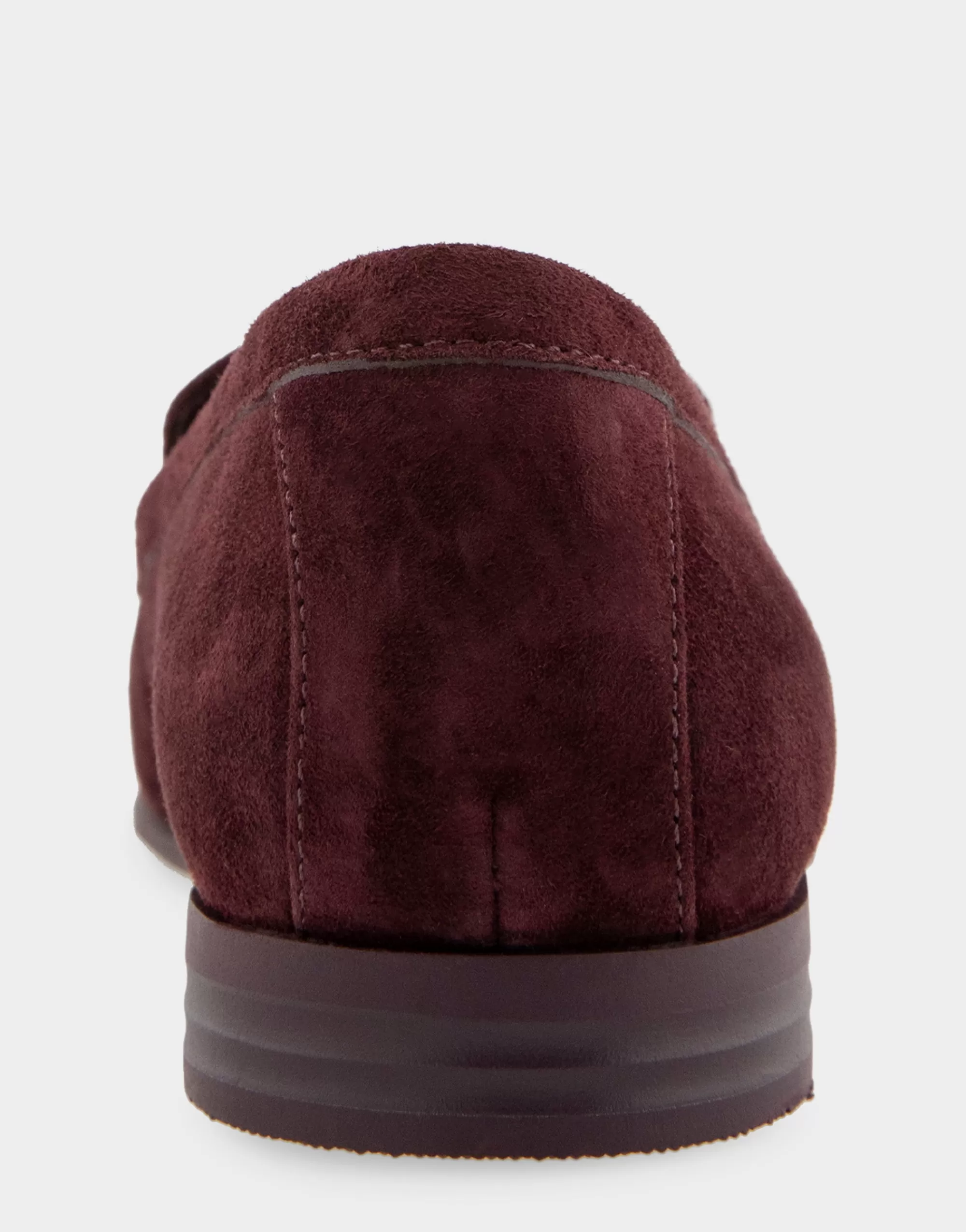 Aerosoles Loafers*Comfortable Women's Flexible Tailored Debosssed Logo Loafer in Deep Aubergine Suede Suede