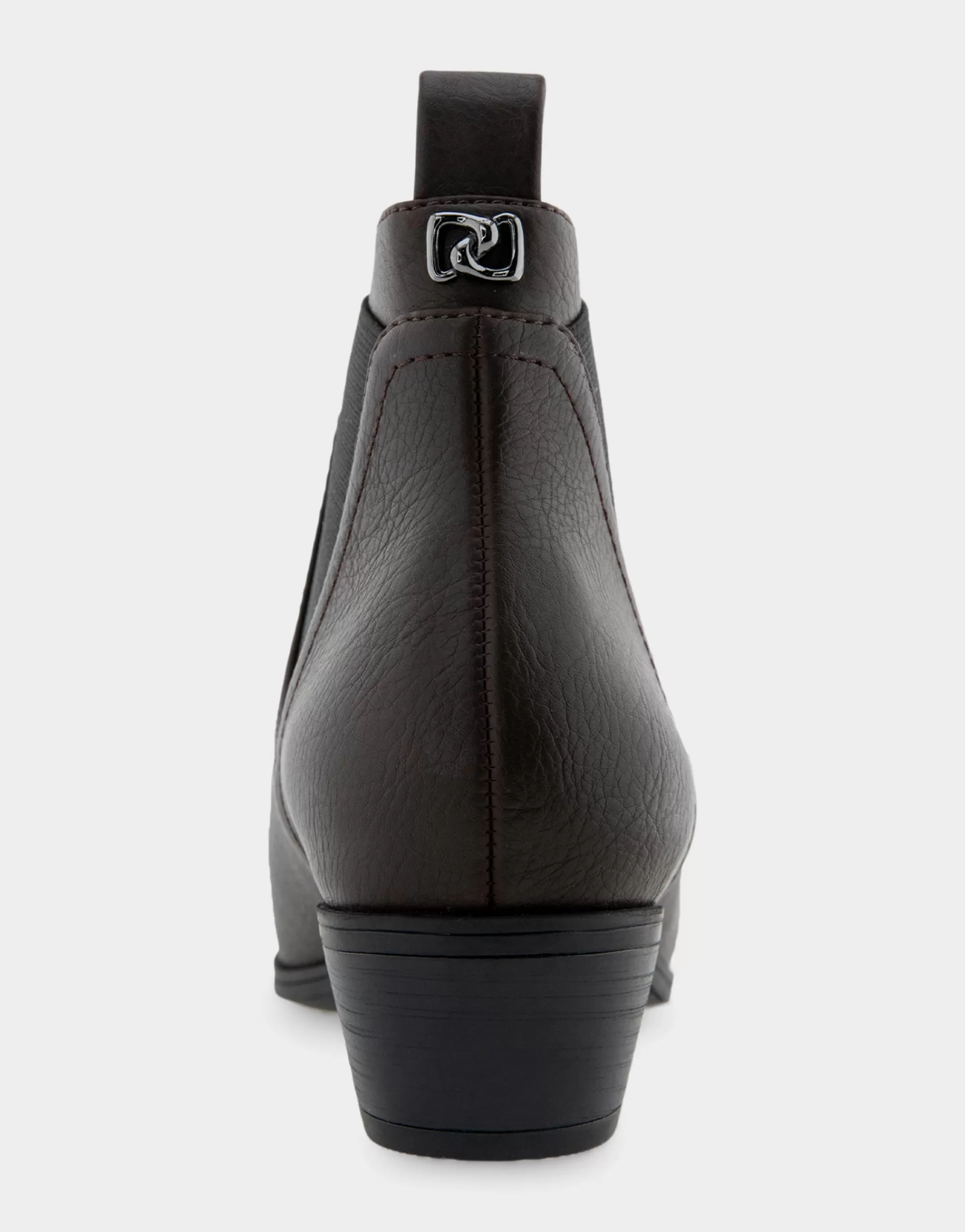 Aerosoles Heeled Boots | Ankle Boots*Comfortable Women's Gored Ankle Bootie With Pull Tab in Java Grainy Faux Leather Faux Leather