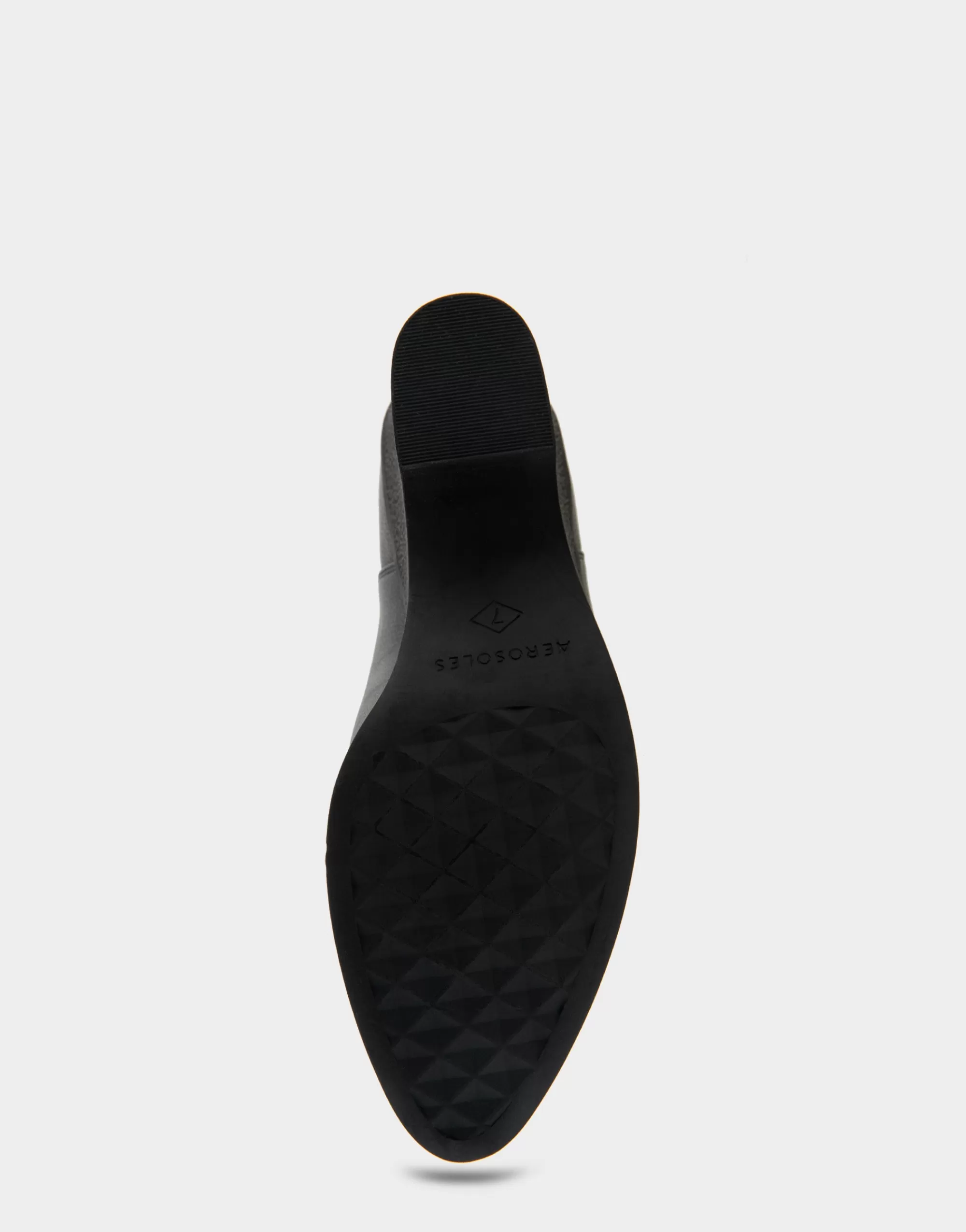 Aerosoles Wedge Boots | Heeled Boots*Comfortable Women's Gored Sculpted Wedge Crepe Heel Bootie in Black Leather Leather